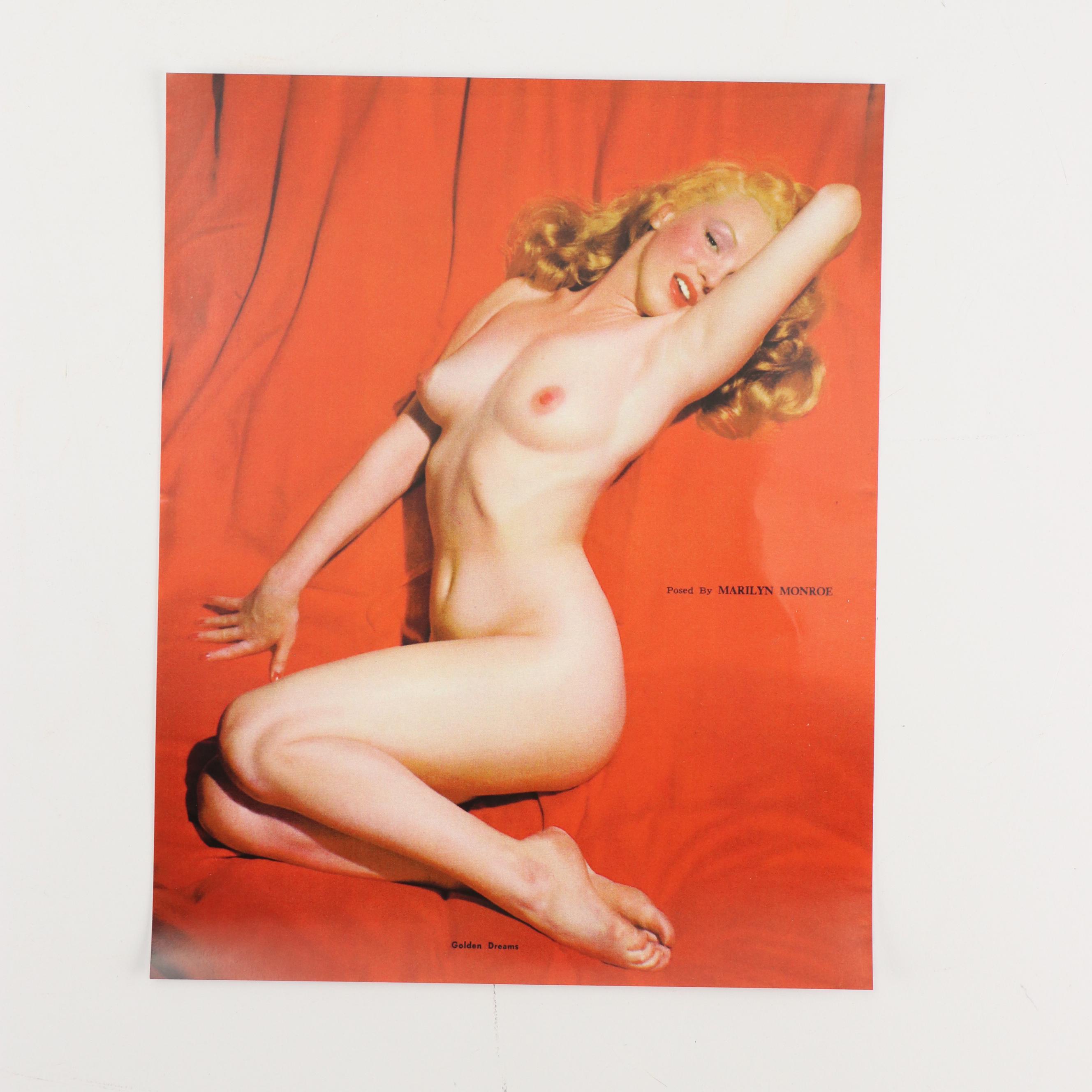 Reprint "Golden Dreams" Marilyn Monroe Calendar and Print