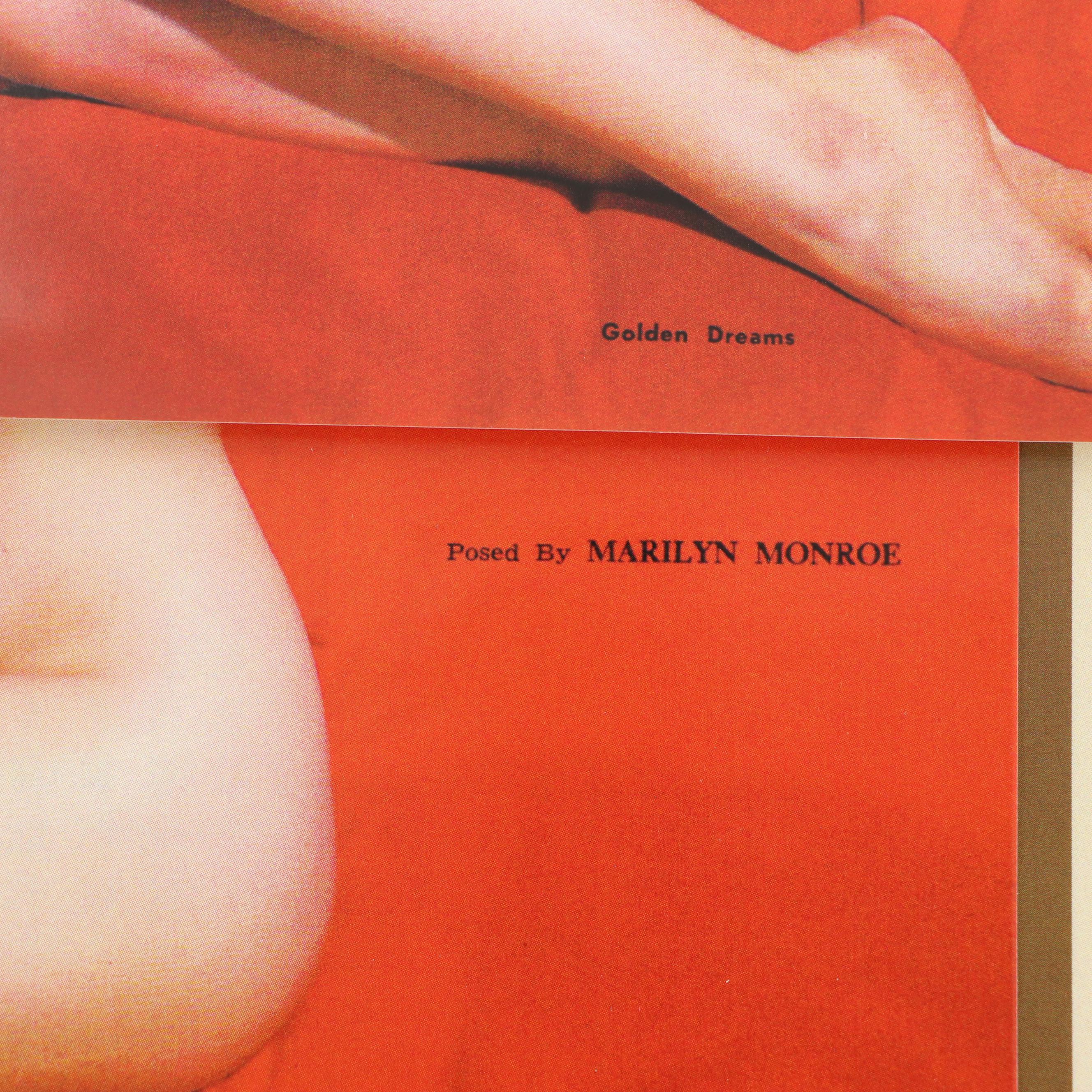Reprint "Golden Dreams" Marilyn Monroe Calendar and Print