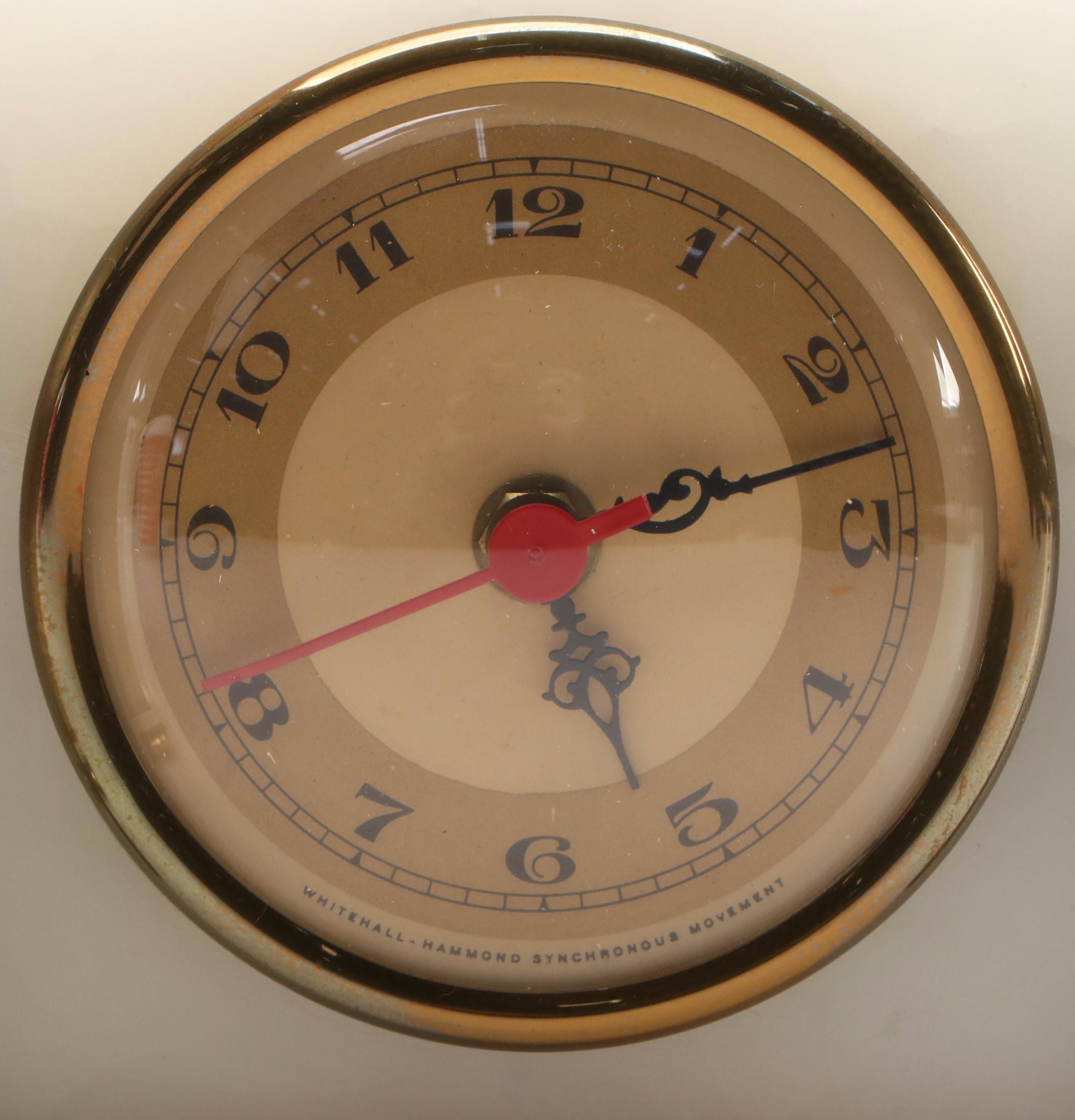 Whitehall Hammond Calcite Art Deco Clock with Seiko Mantel Clock