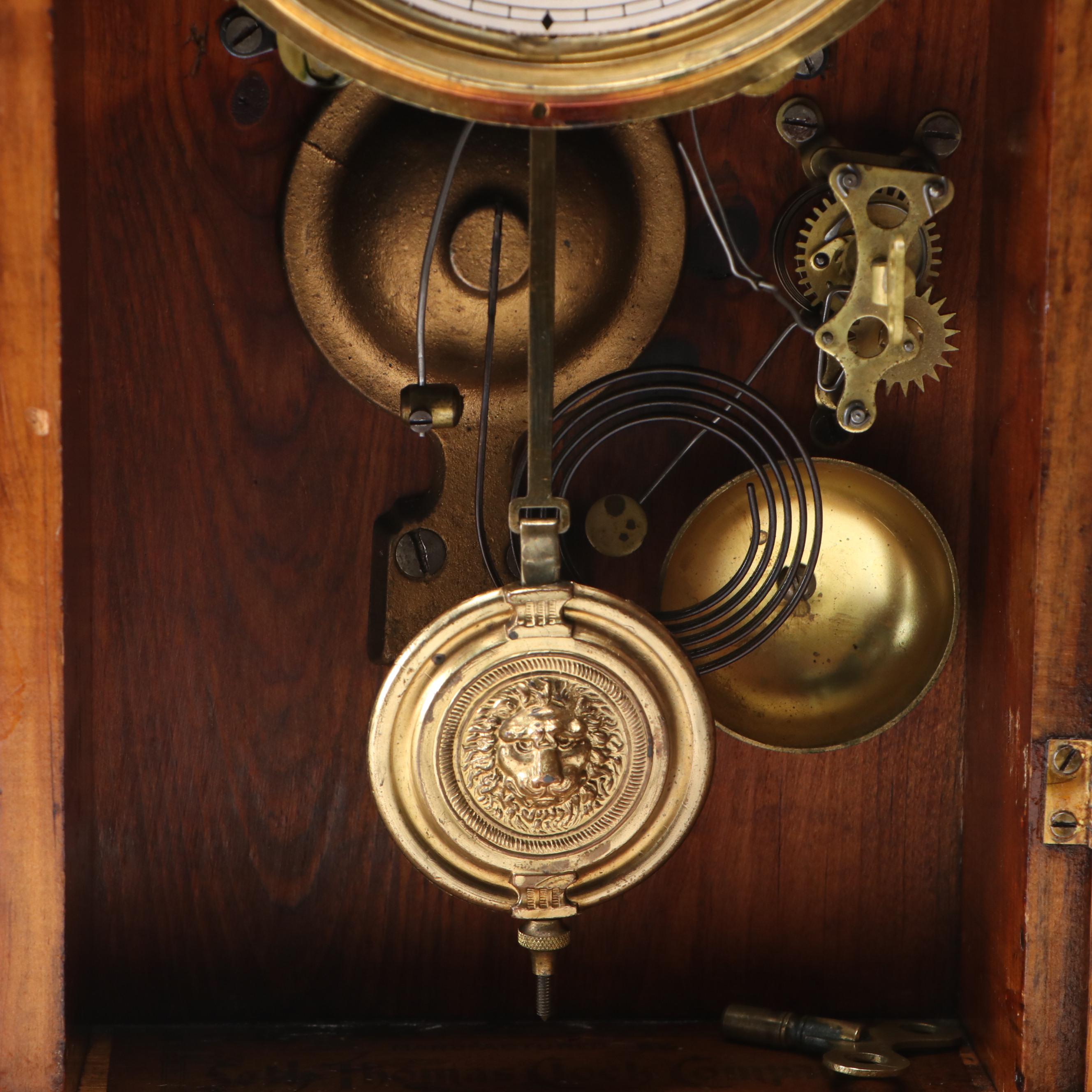 Seth Thomas Oak Eight Day Kitchen Clock, Early 20th Century
