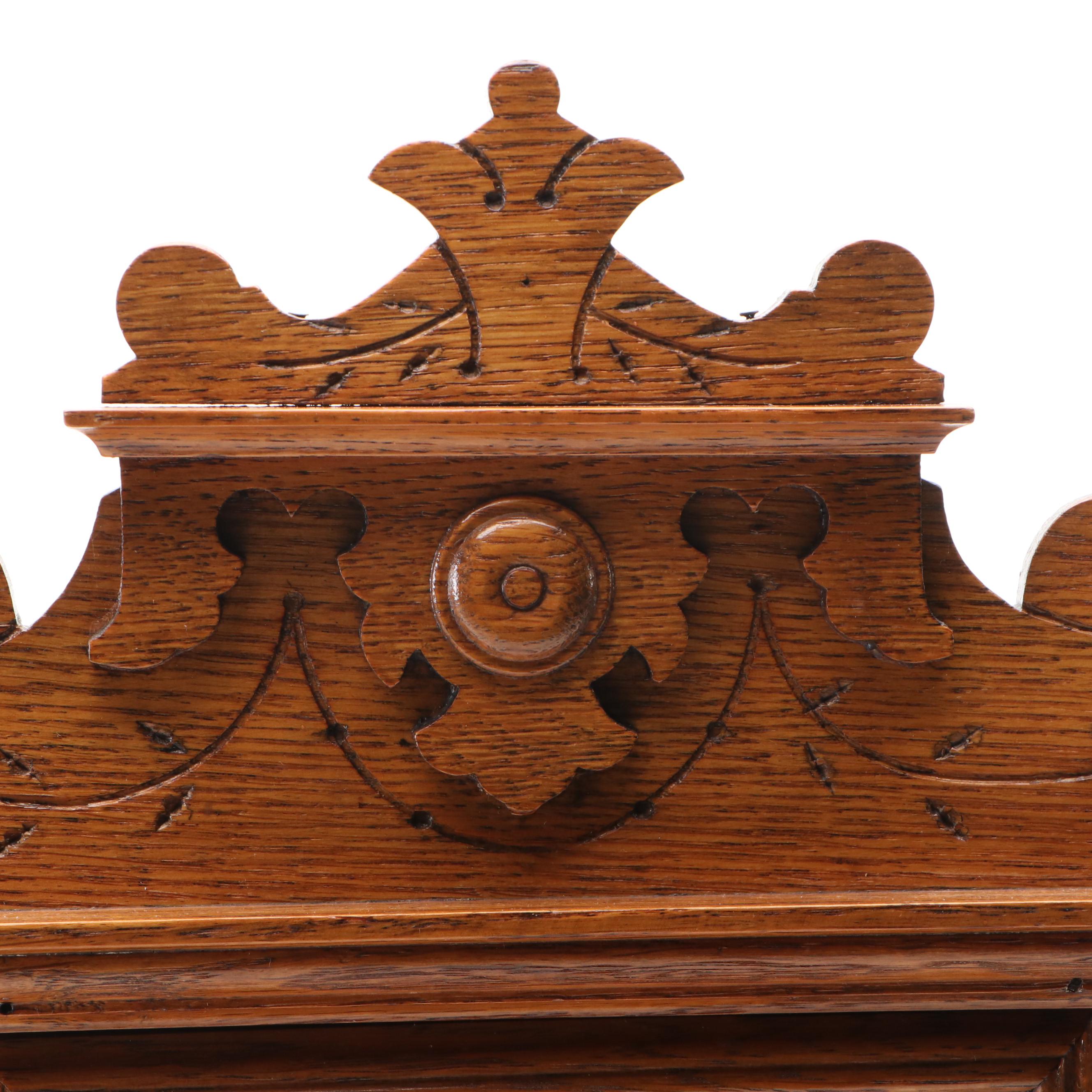 Seth Thomas Oak Eight Day Kitchen Clock, Early 20th Century