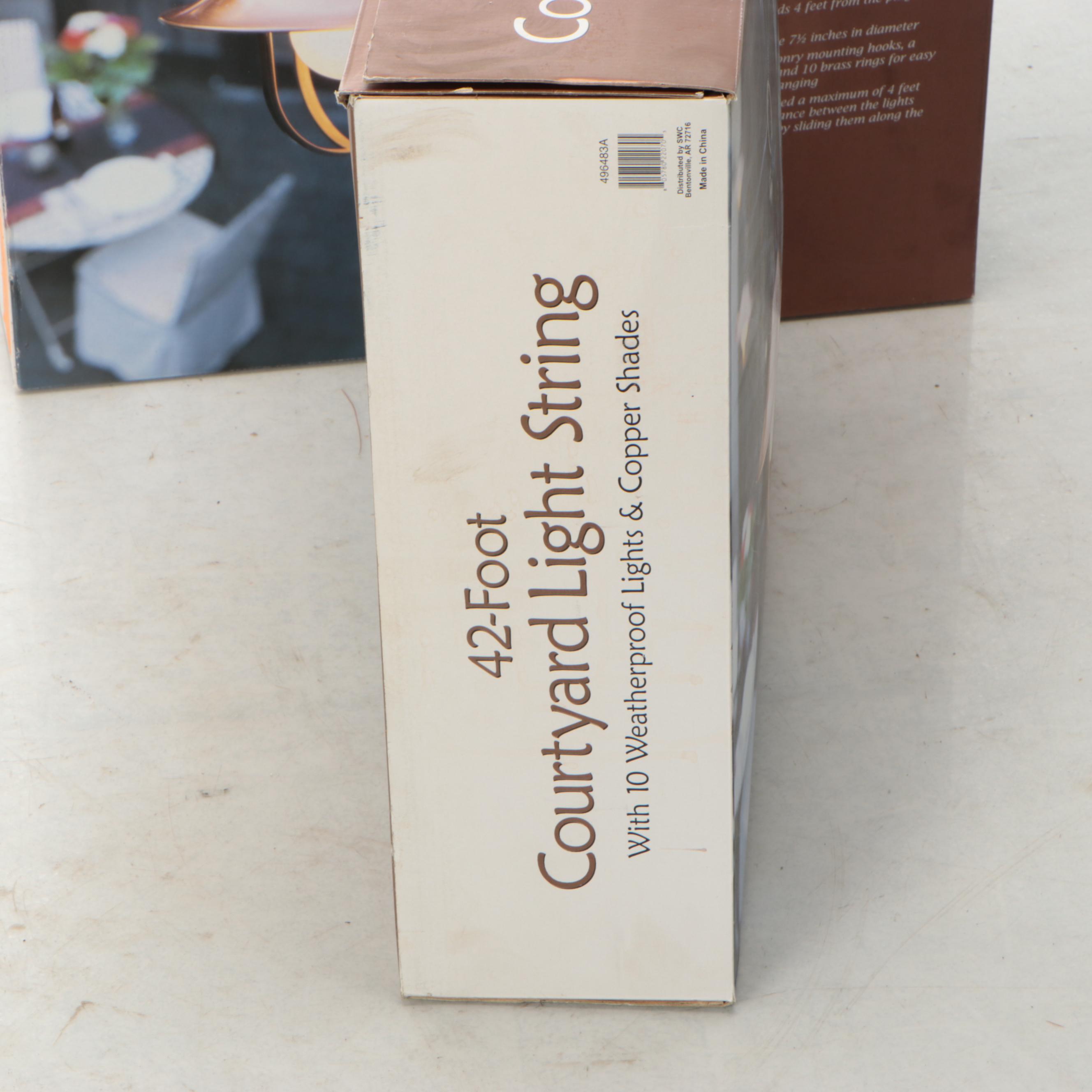 Copper Shaded 42' Courtyard String Lights