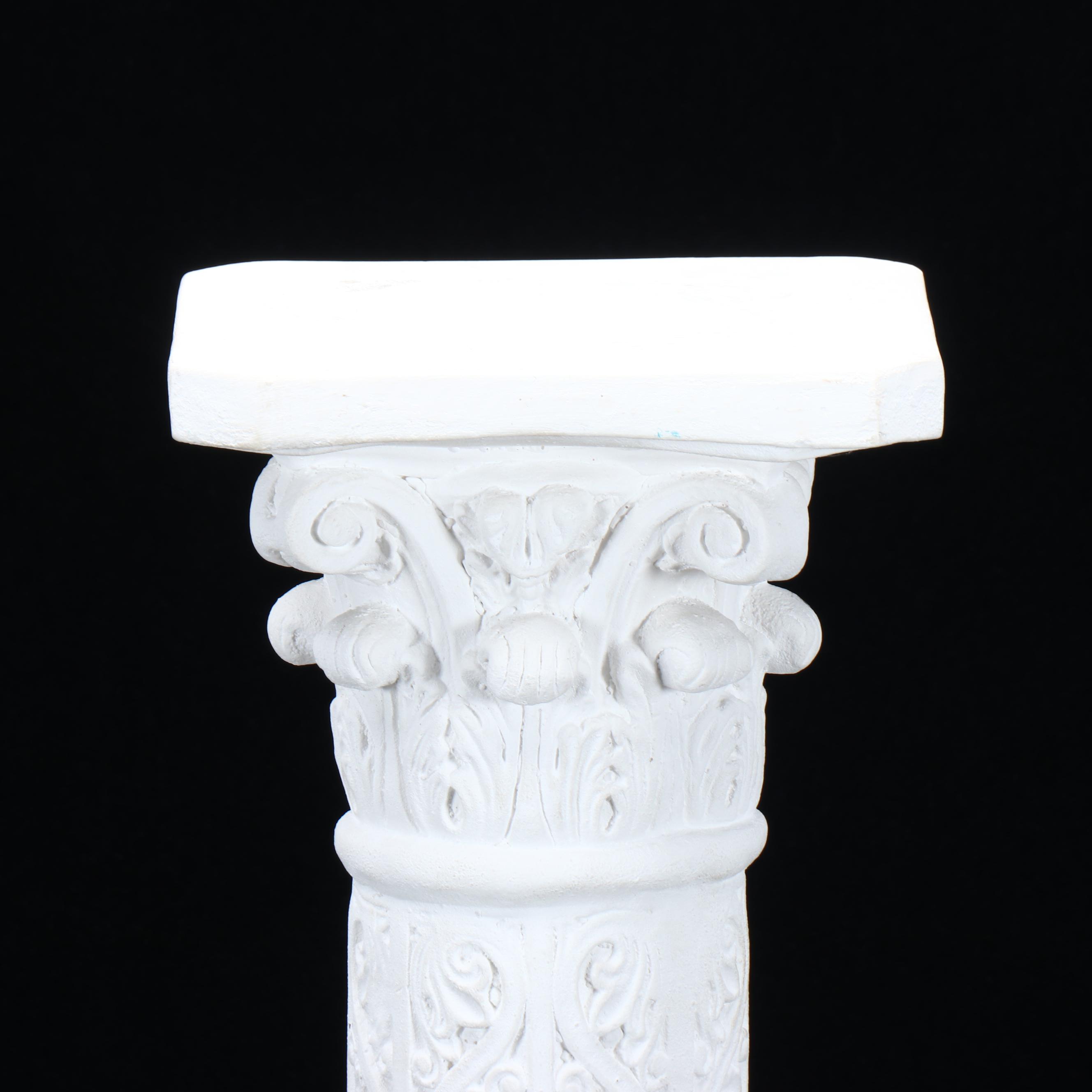 Neoclassical Style Corinthian Column Pedestal Stand