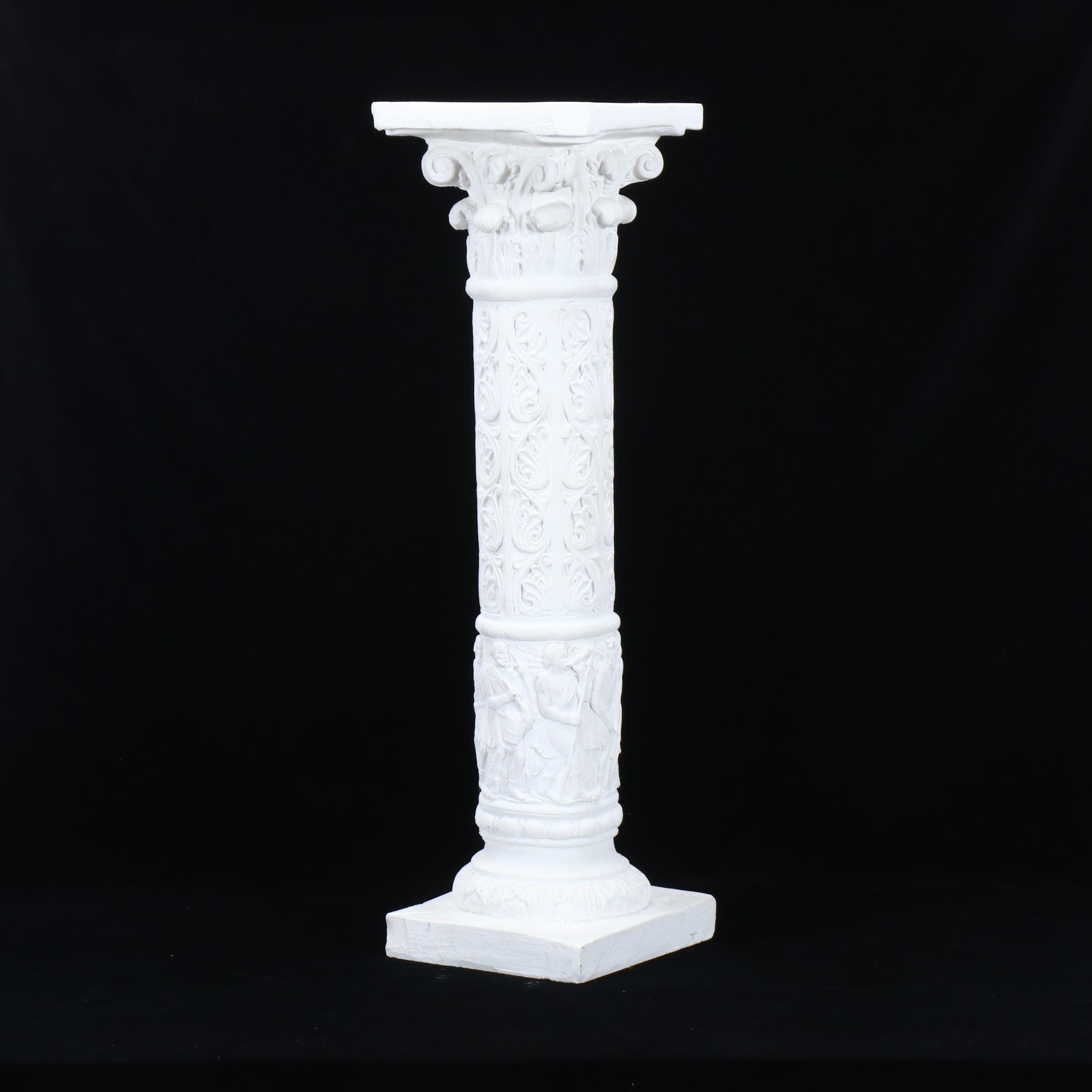 Neoclassical Style Corinthian Column Pedestal Stand