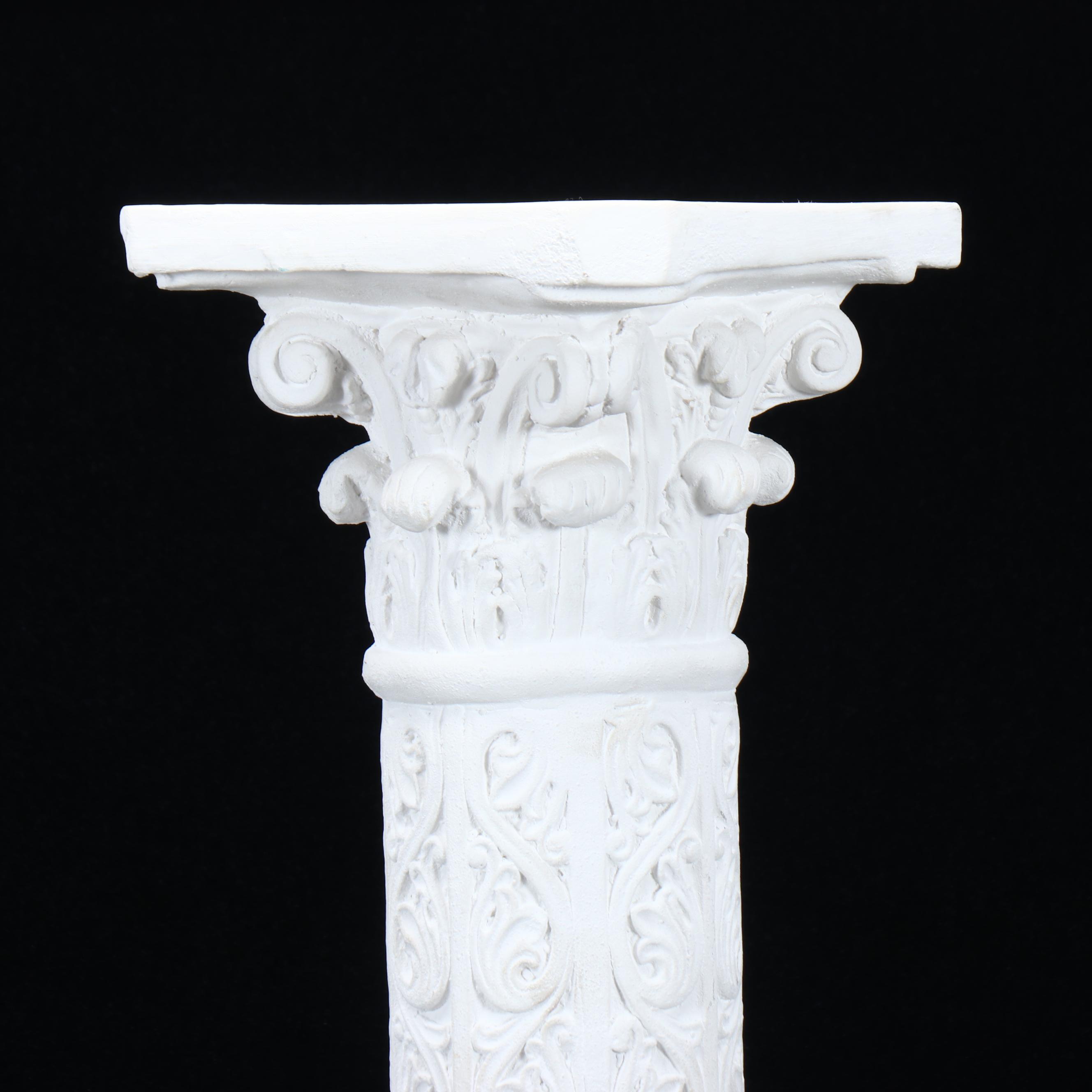 Neoclassical Style Corinthian Column Pedestal Stand