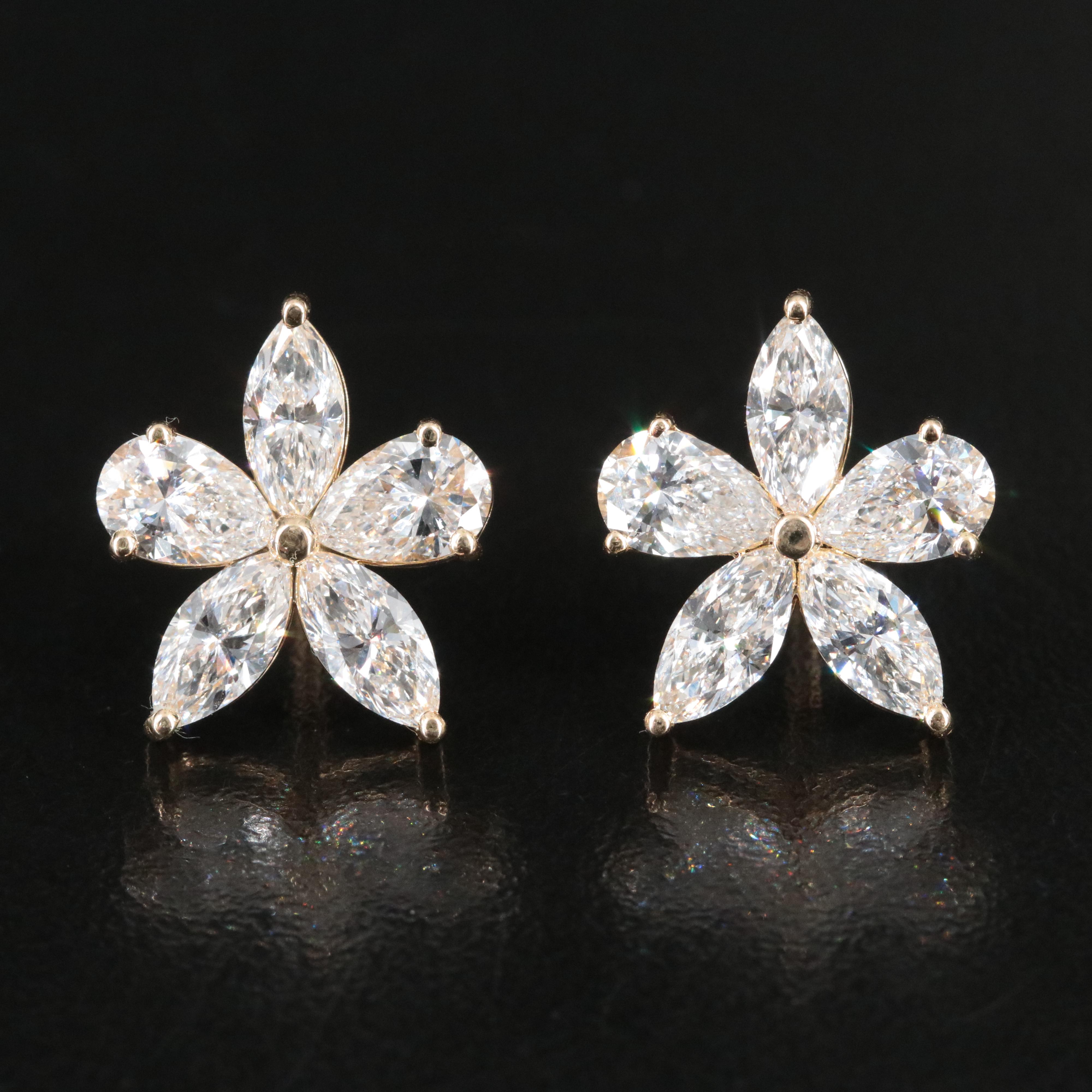 14K 5.13 CTW Lab Grown Diamond Earrings