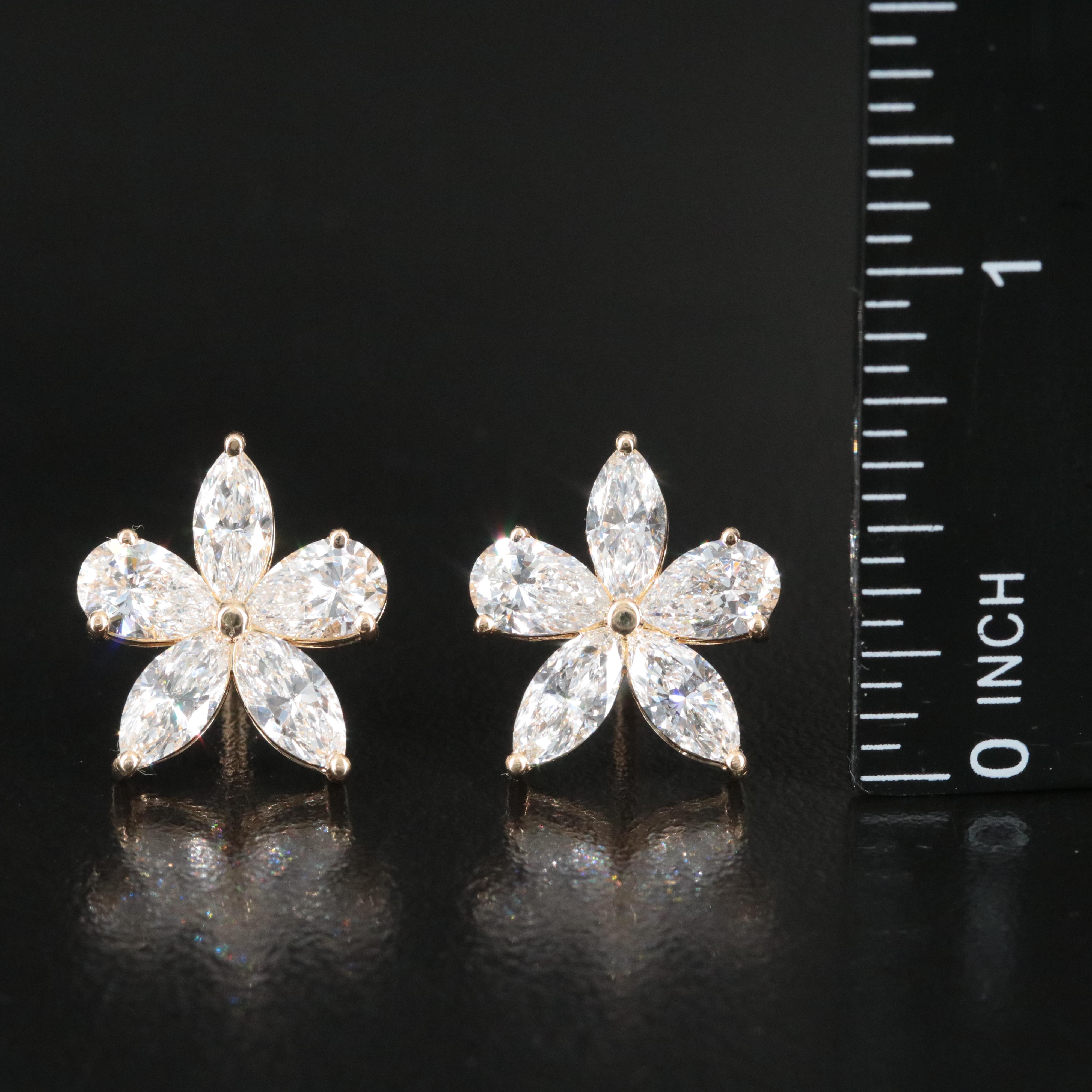 14K 5.13 CTW Lab Grown Diamond Earrings