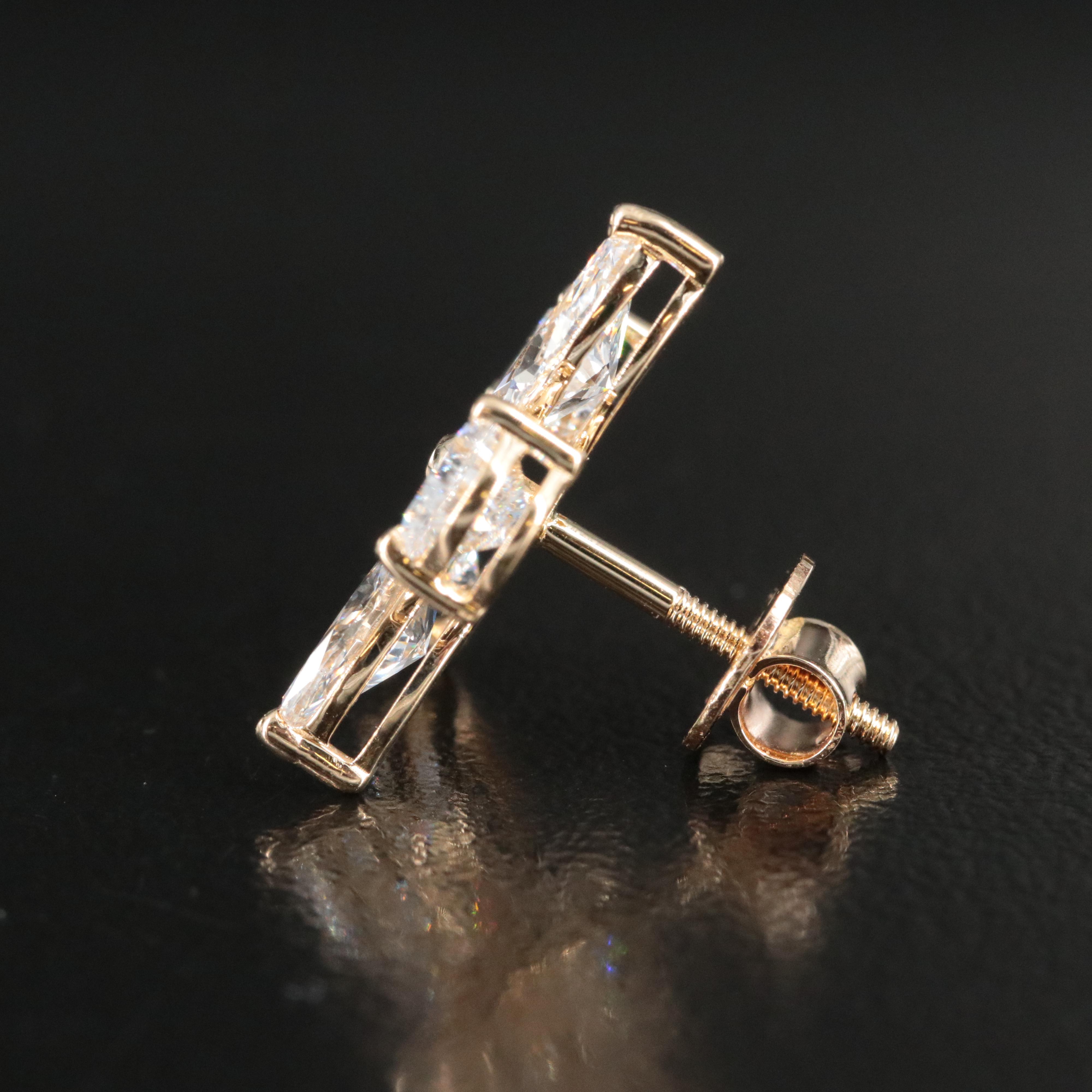 14K 5.13 CTW Lab Grown Diamond Earrings