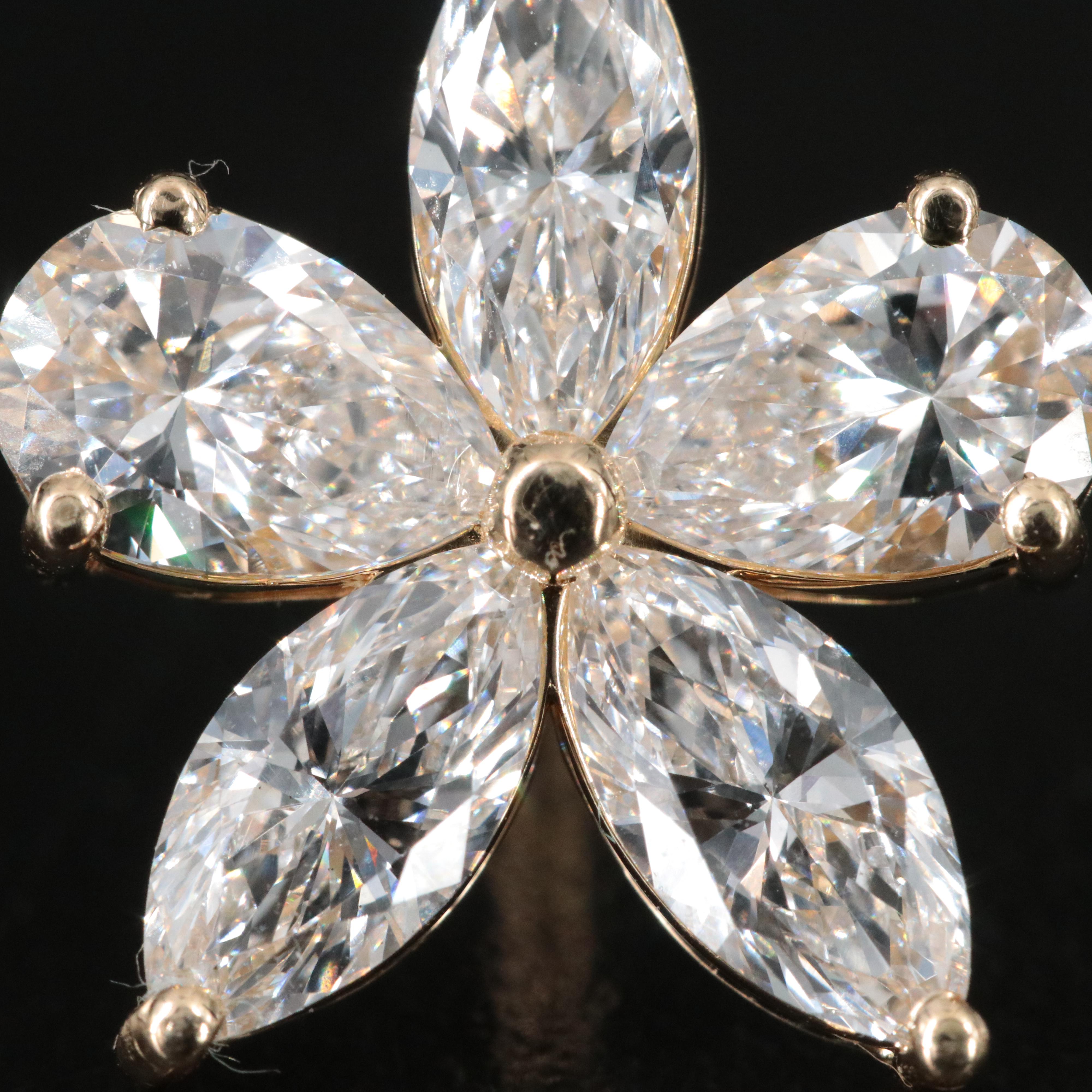 14K 5.13 CTW Lab Grown Diamond Earrings