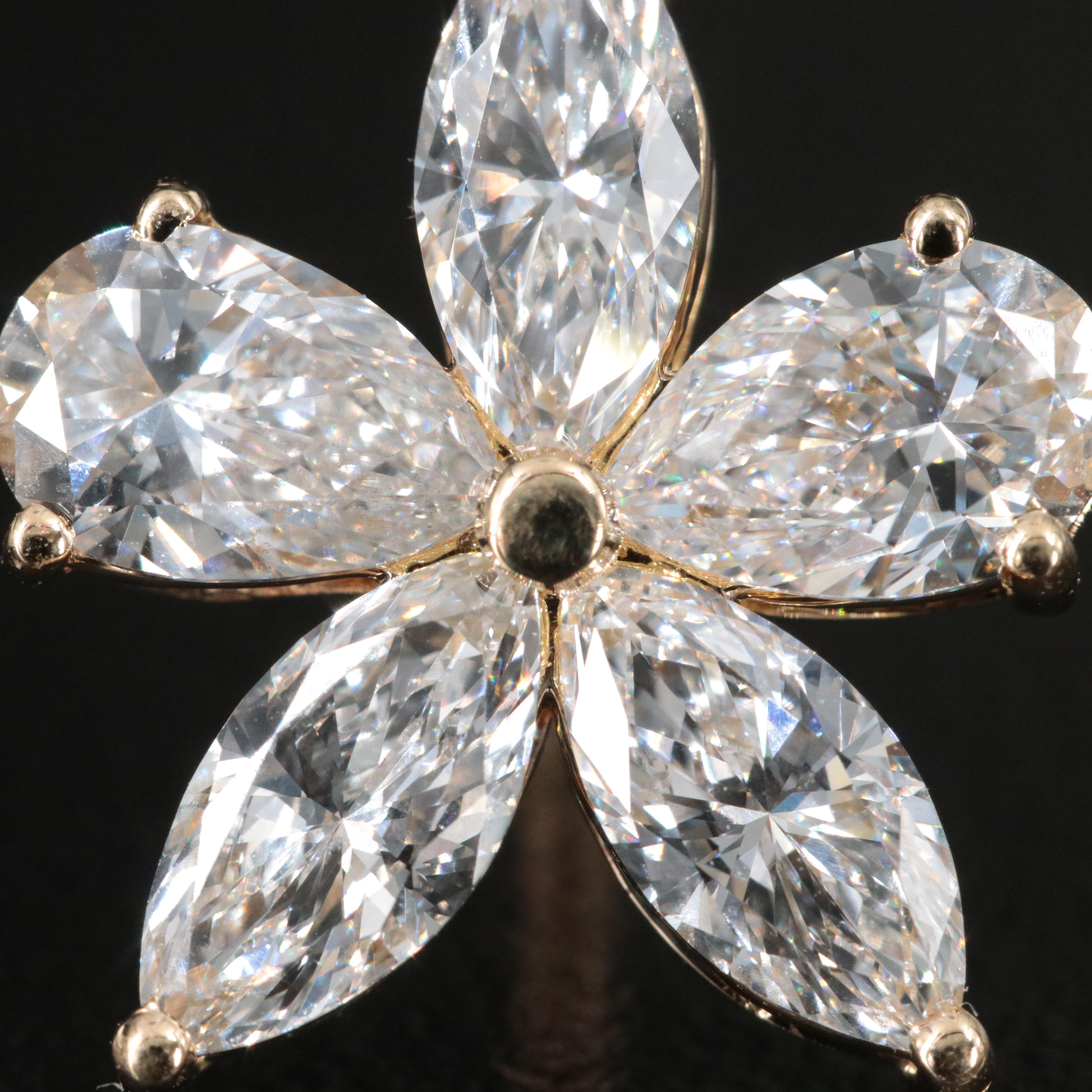 14K 5.13 CTW Lab Grown Diamond Earrings