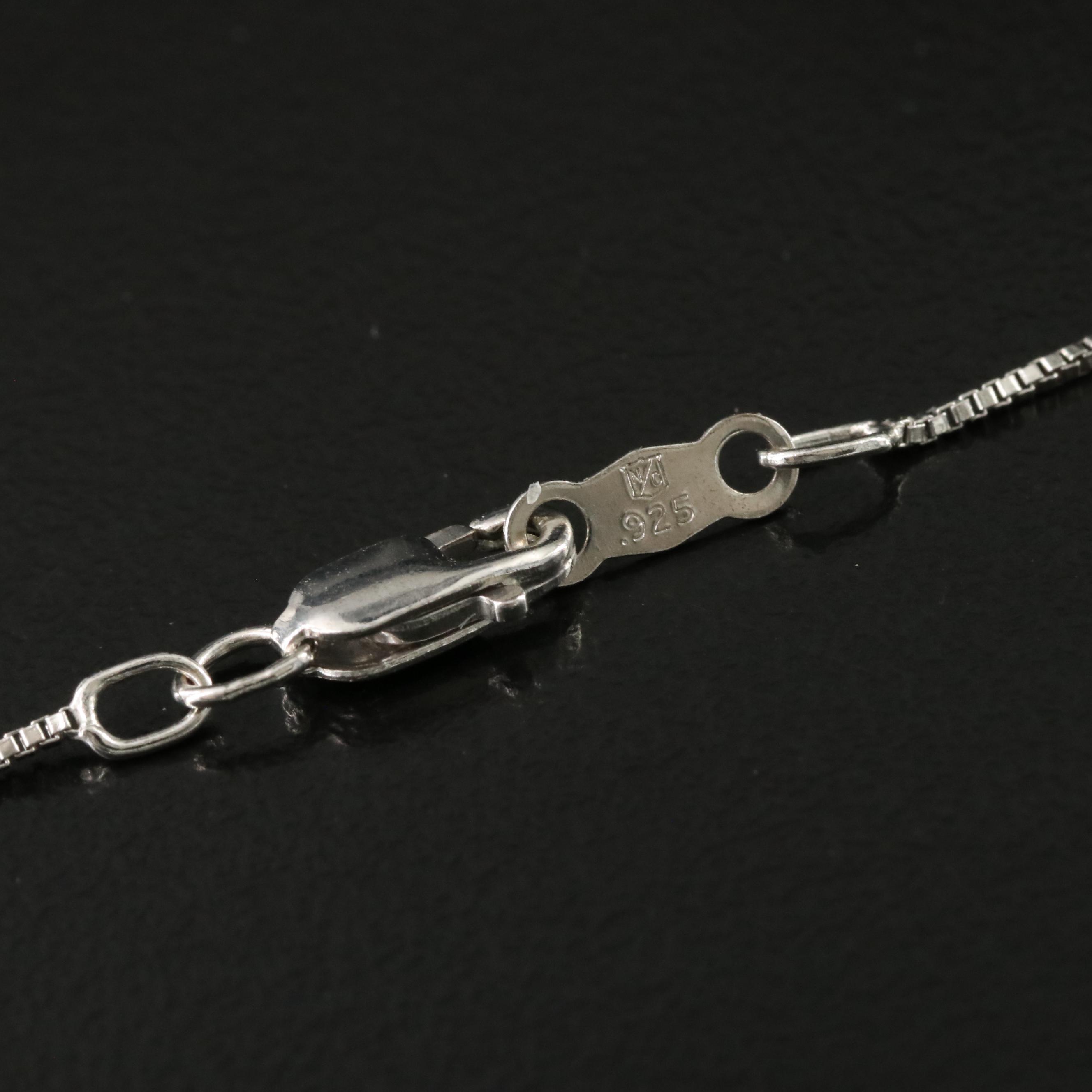 Sterling Amethyst and Diamond Heart Pendant Necklace