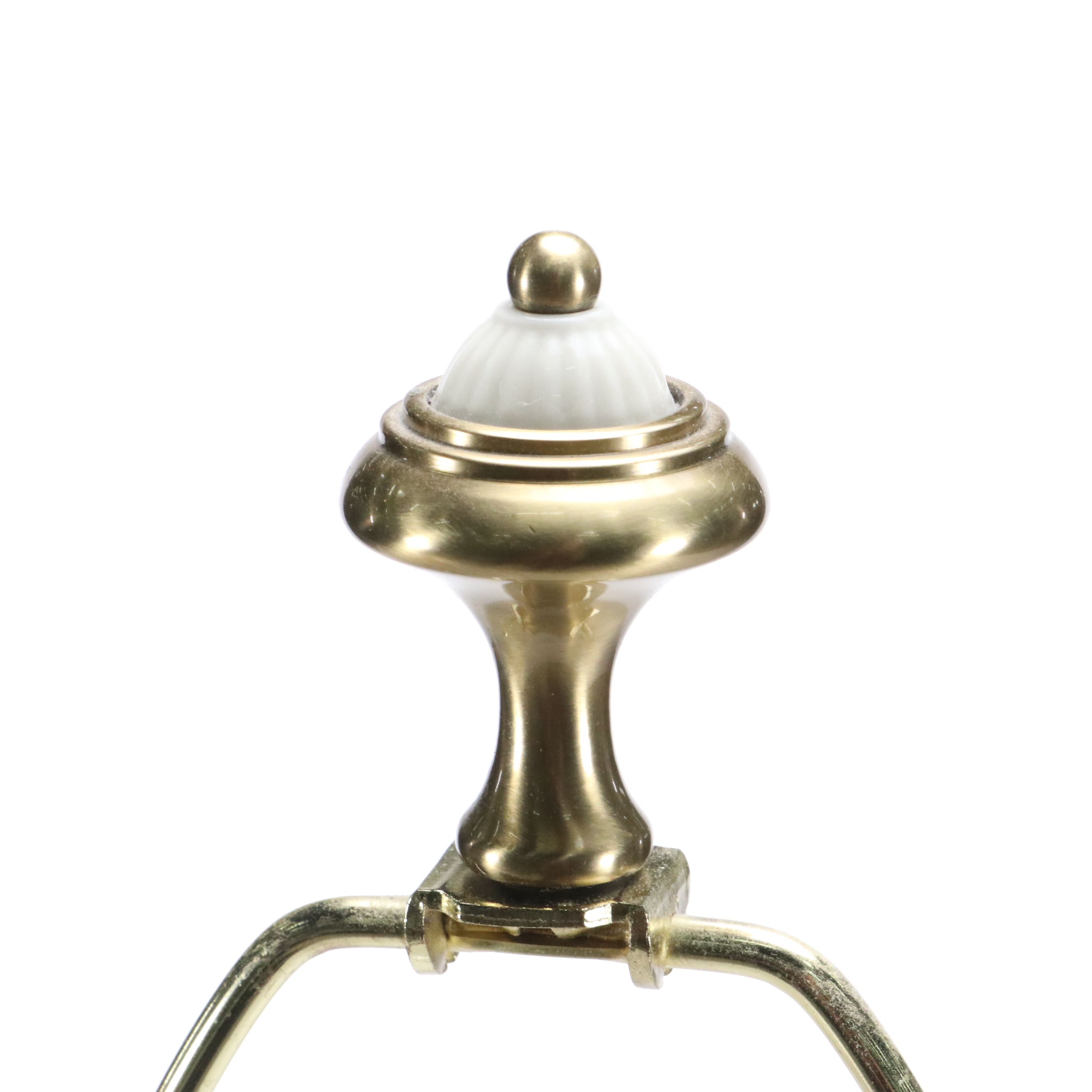 Lenox Lighting Quoizel Ceramic and Brass Table Lamp