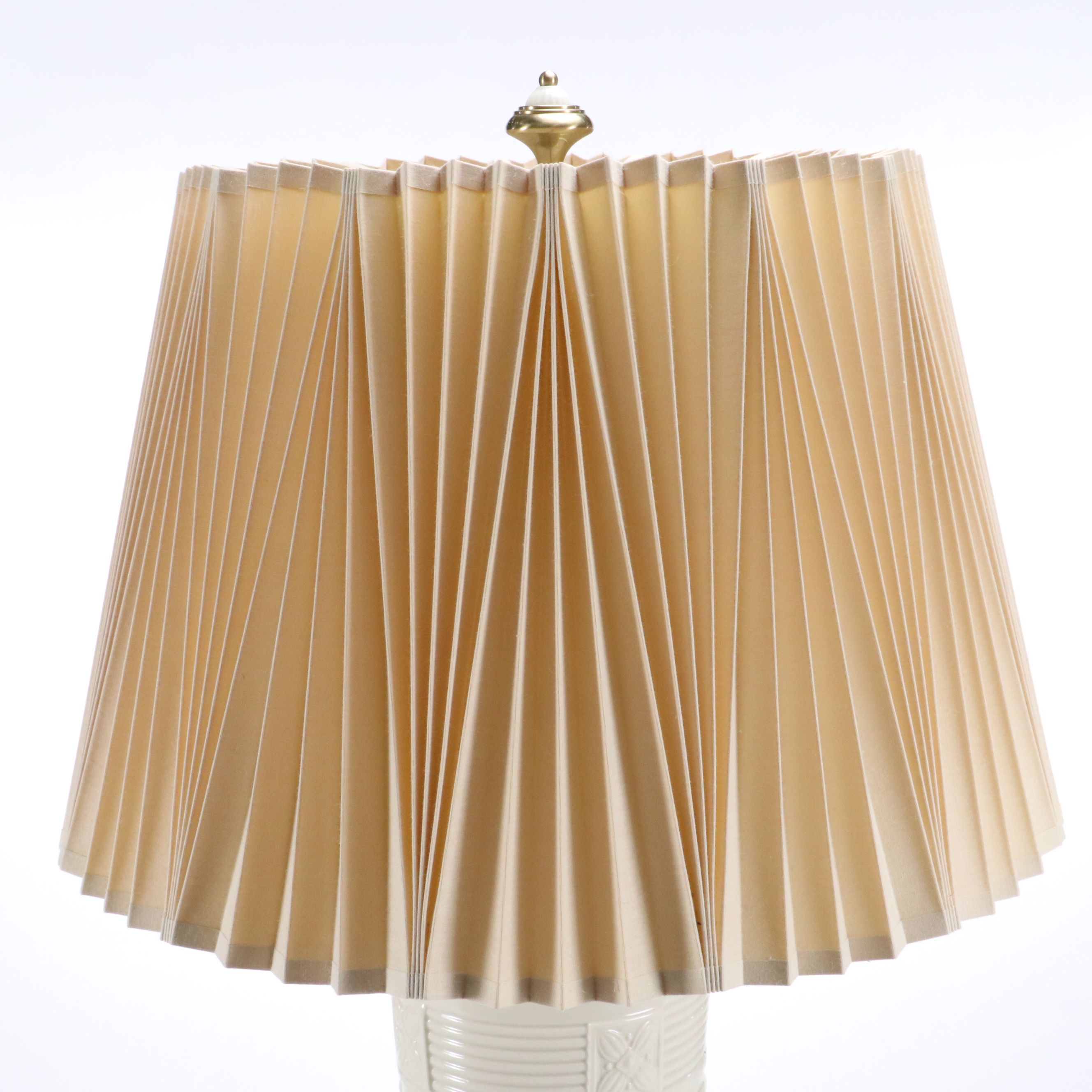Lenox Lighting Quoizel Ceramic and Brass Table Lamp