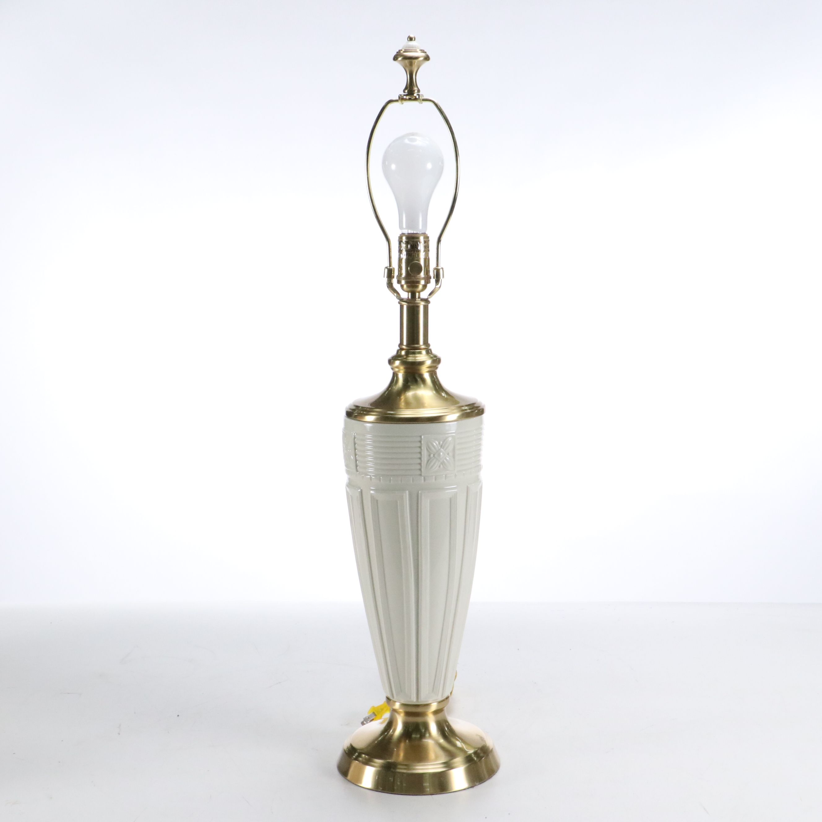 Lenox Lighting Quoizel Ceramic and Brass Table Lamp