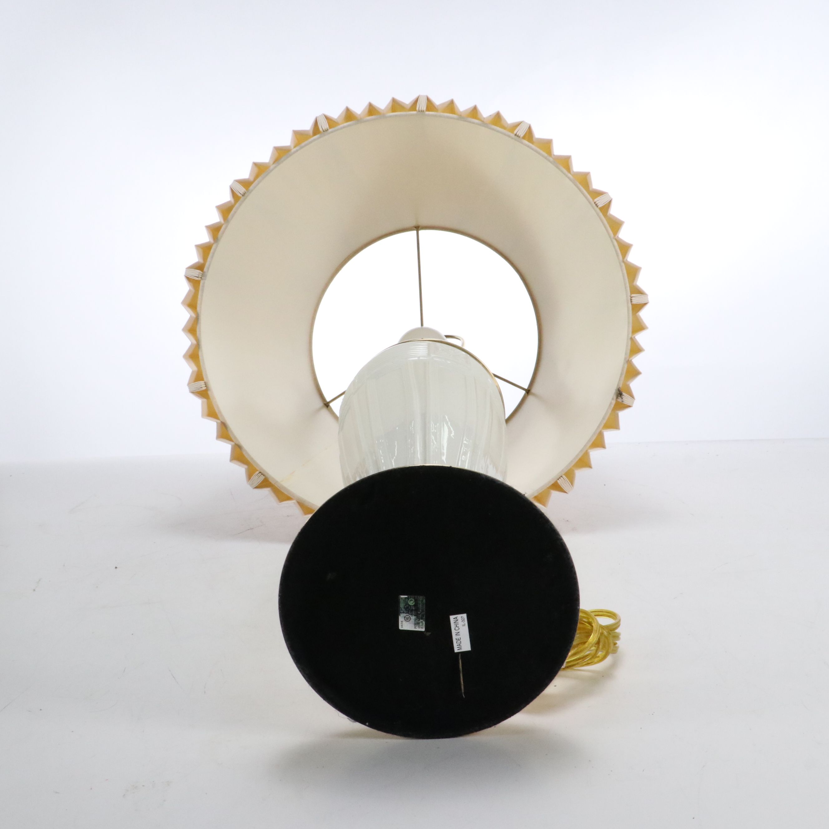 Lenox Lighting Quoizel Ceramic and Brass Table Lamp