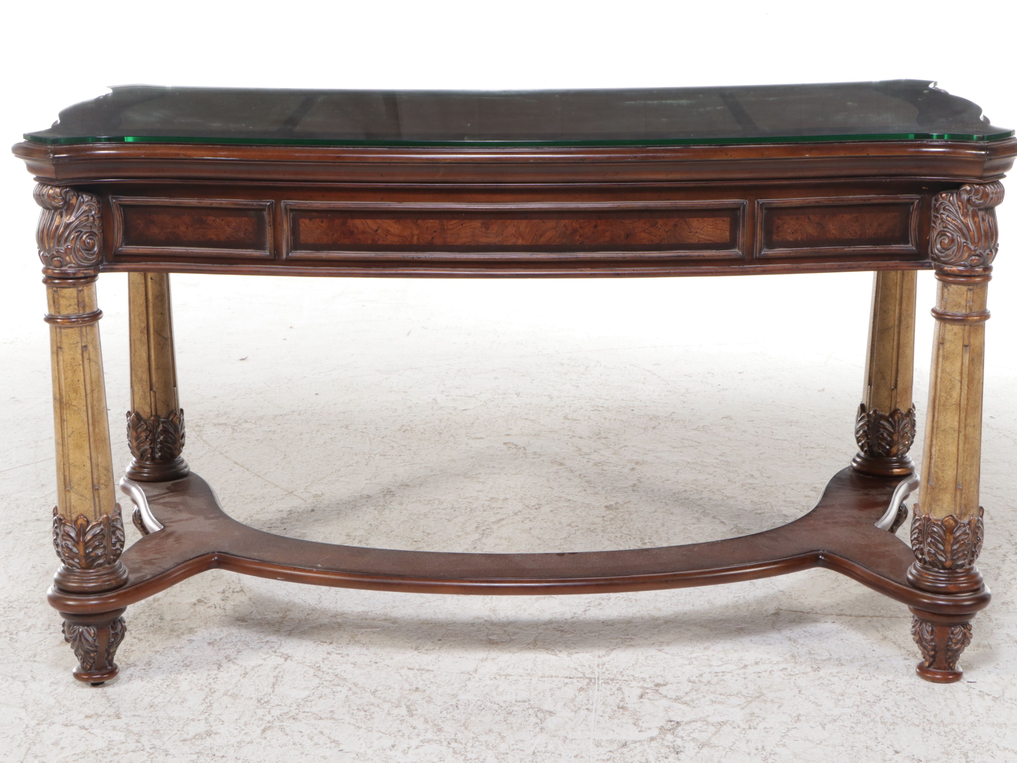 Michael Amini "Victoria Palace" Writing Desk in Light Espresso Finish