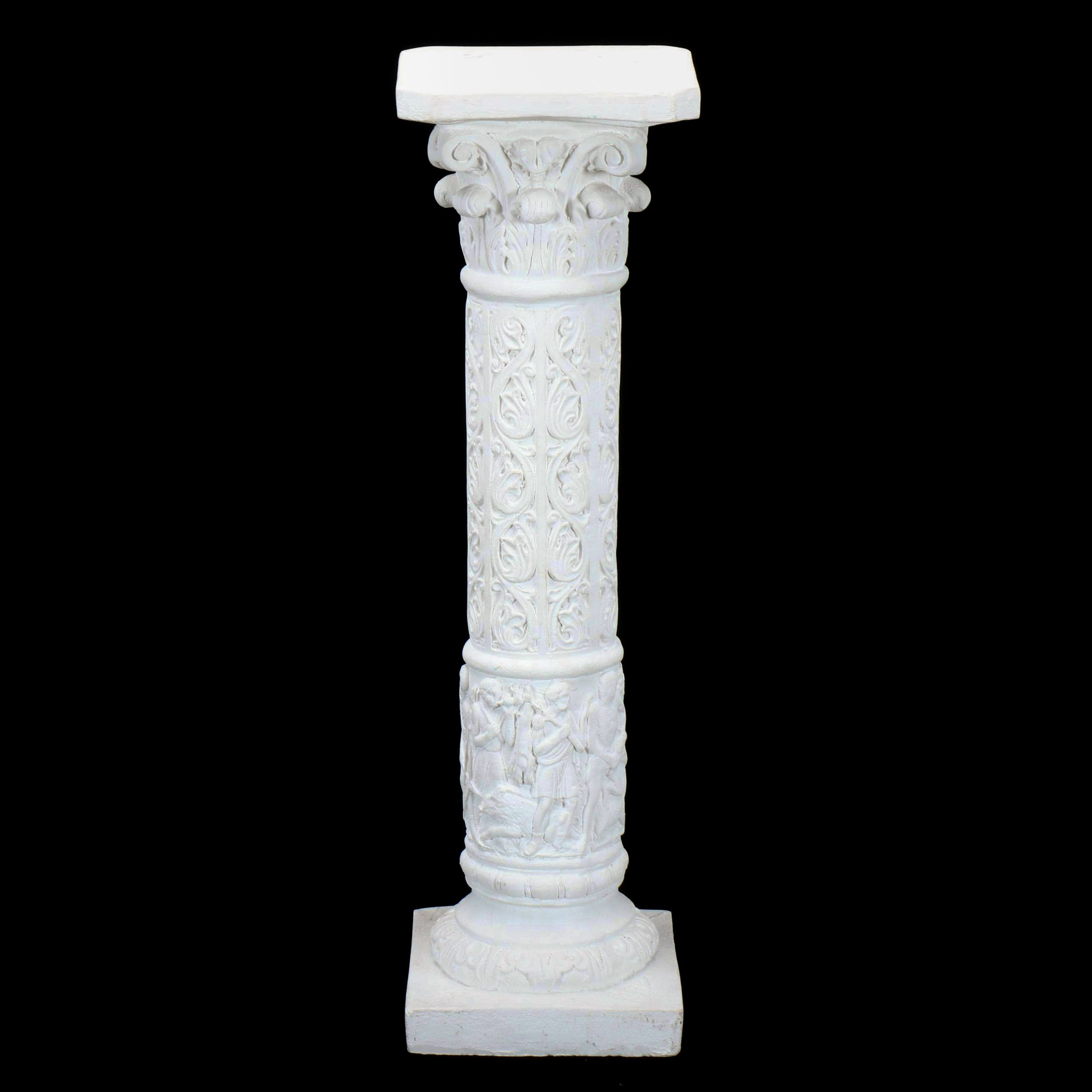 Neoclassical Style Corinthian Column Pedestal Stand