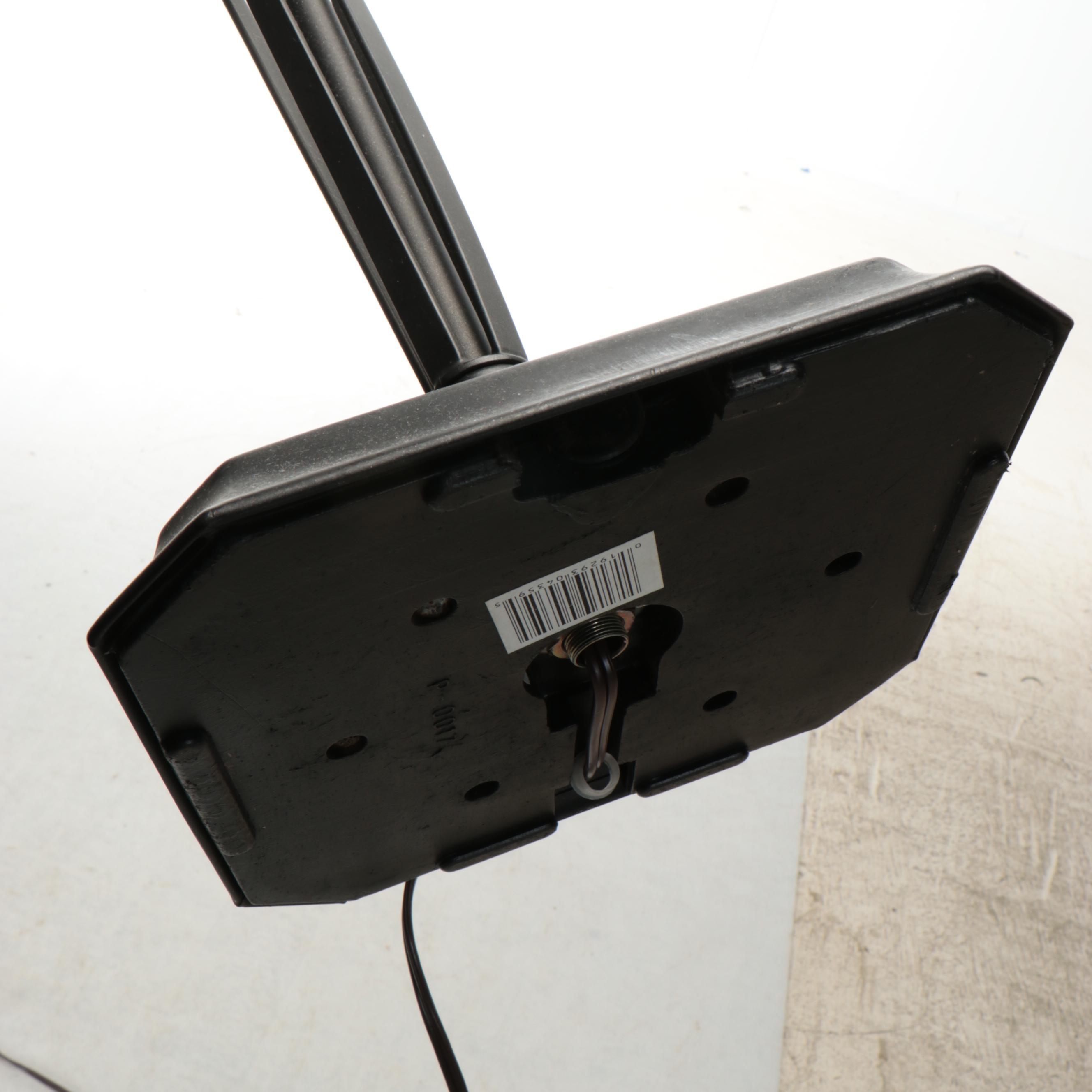 Oil Rubbed Bronze Postmodern Floor Lamp with Silk Shade