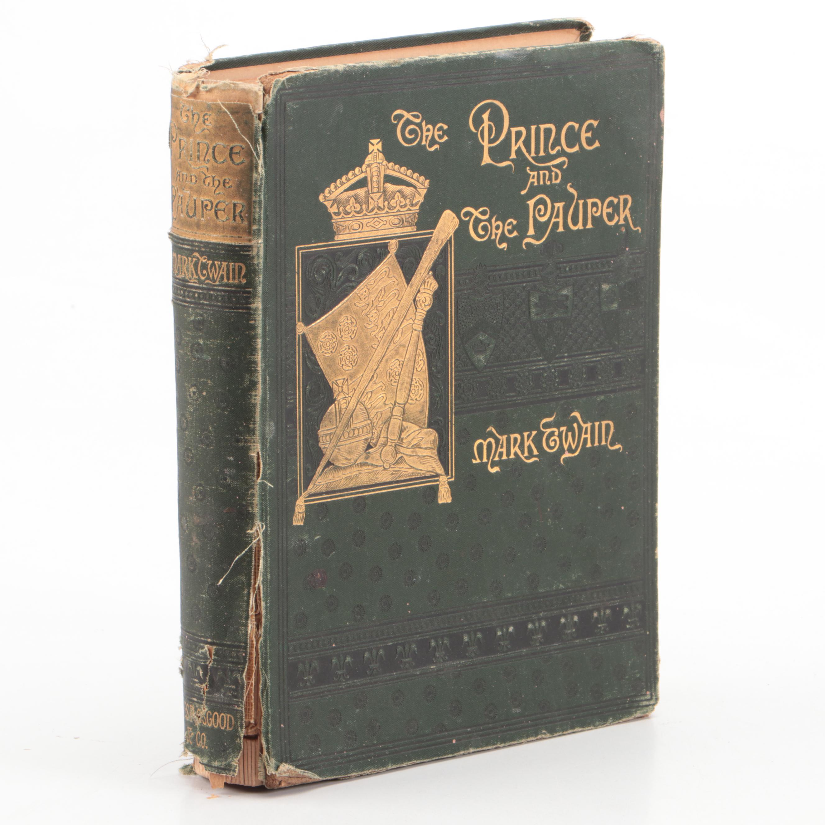 First Edition, Second State "The Prince and the Pauper" by Mark Twain, 1882