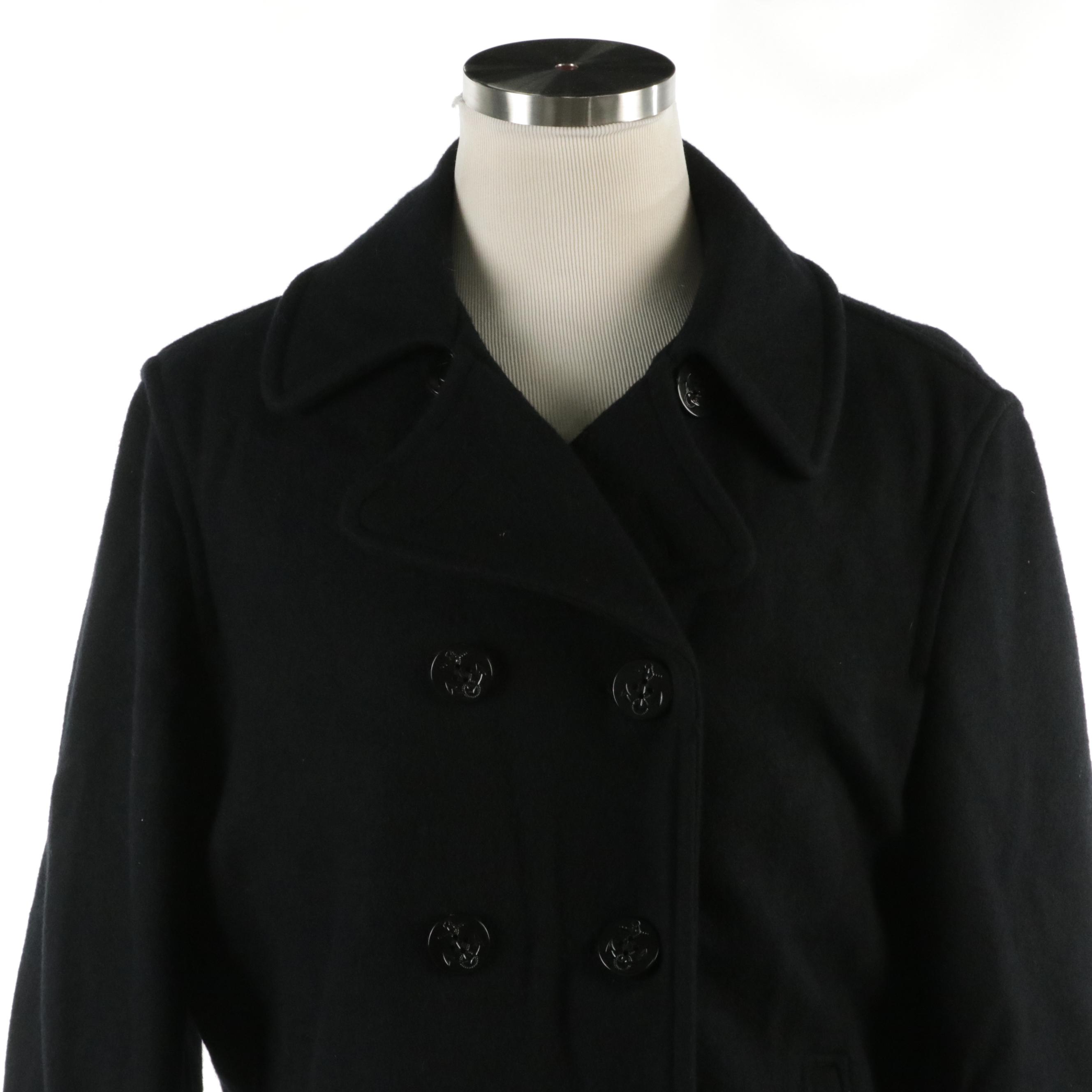 Men's Murano Zip-Up Jacket and Roundtree & Yorke Outdoors Coat in Black Wool