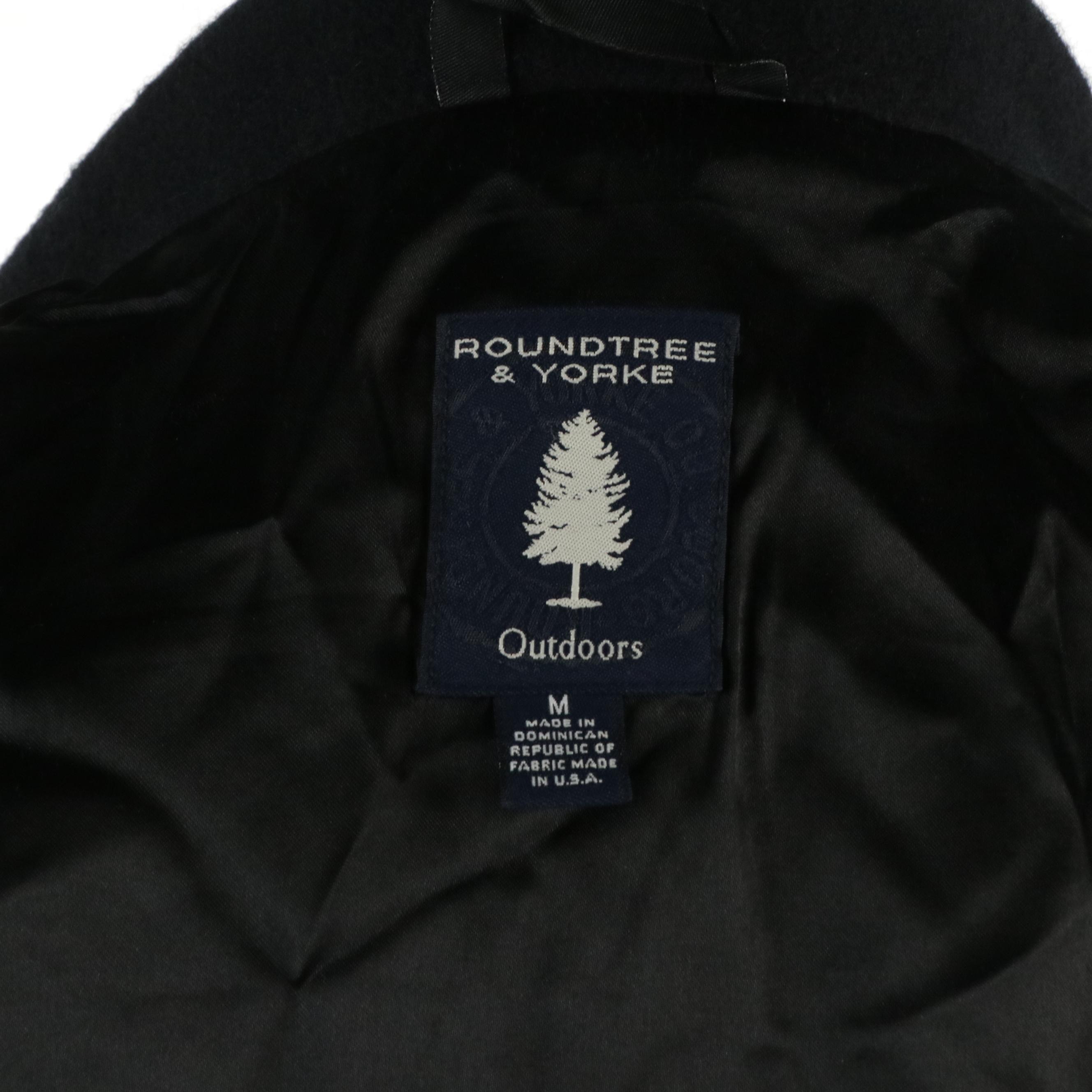 Men's Murano Zip-Up Jacket and Roundtree & Yorke Outdoors Coat in Black Wool