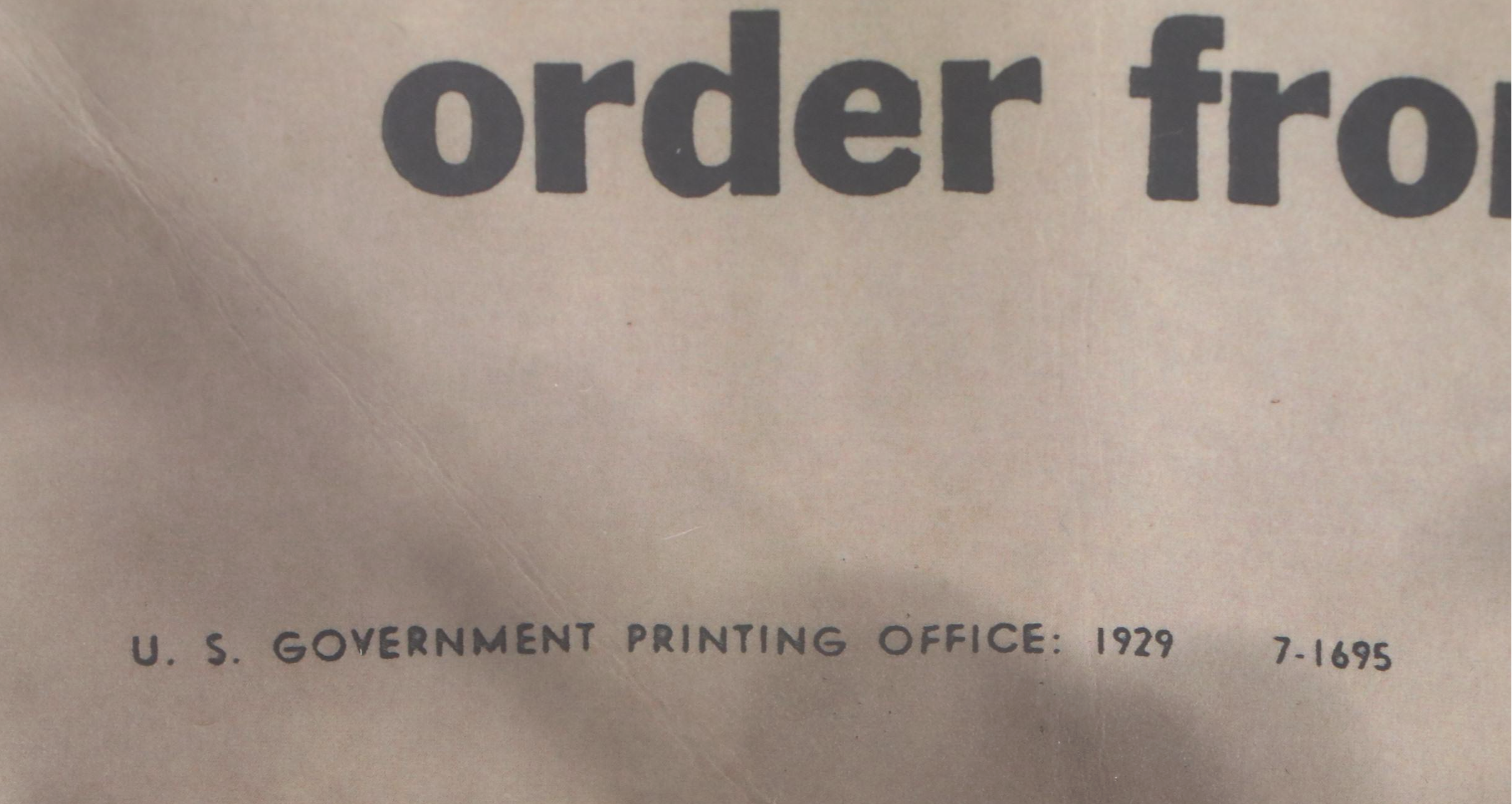 "Closed for Violation of National Prohibition Act" Paper Sign