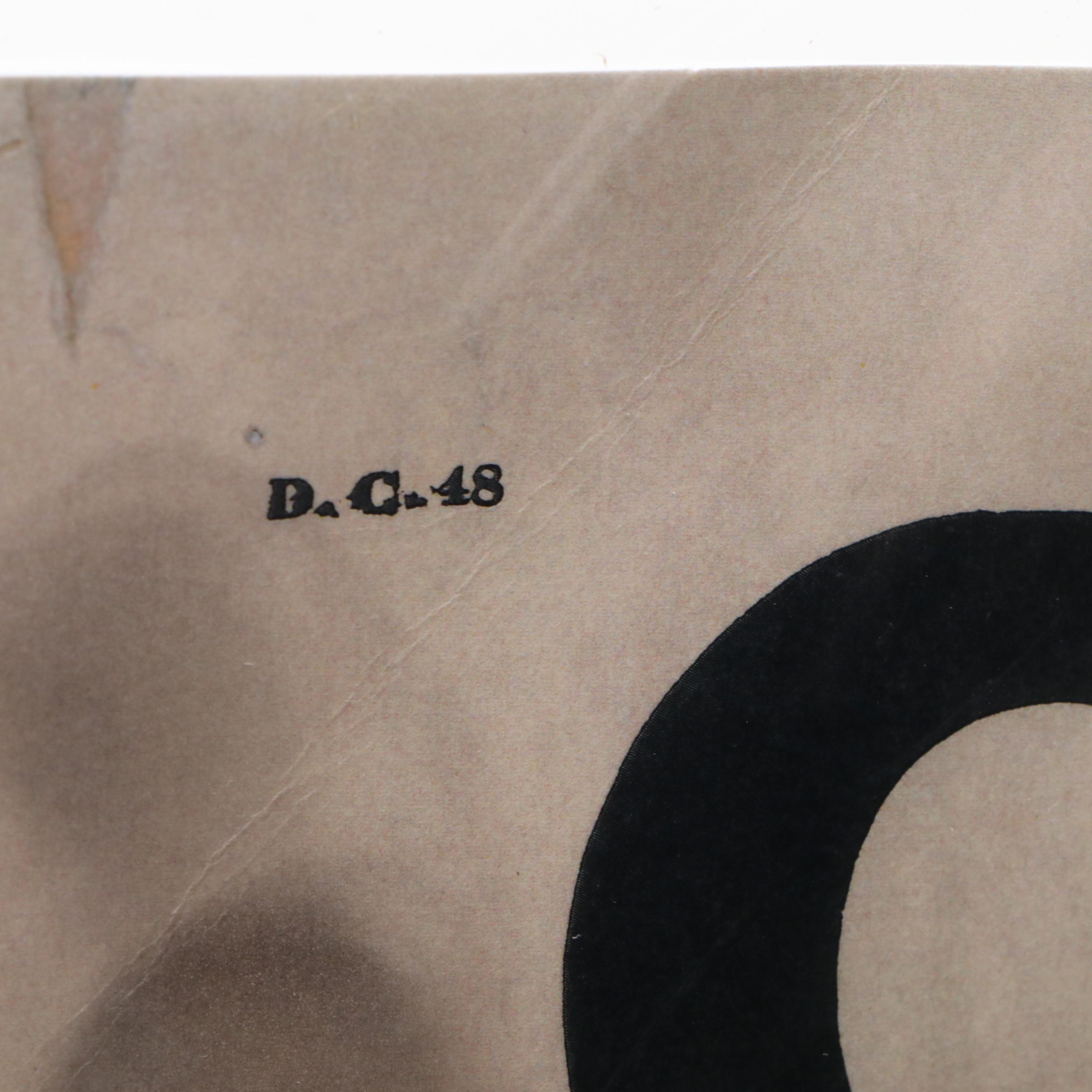 "Closed for Violation of National Prohibition Act" Paper Sign