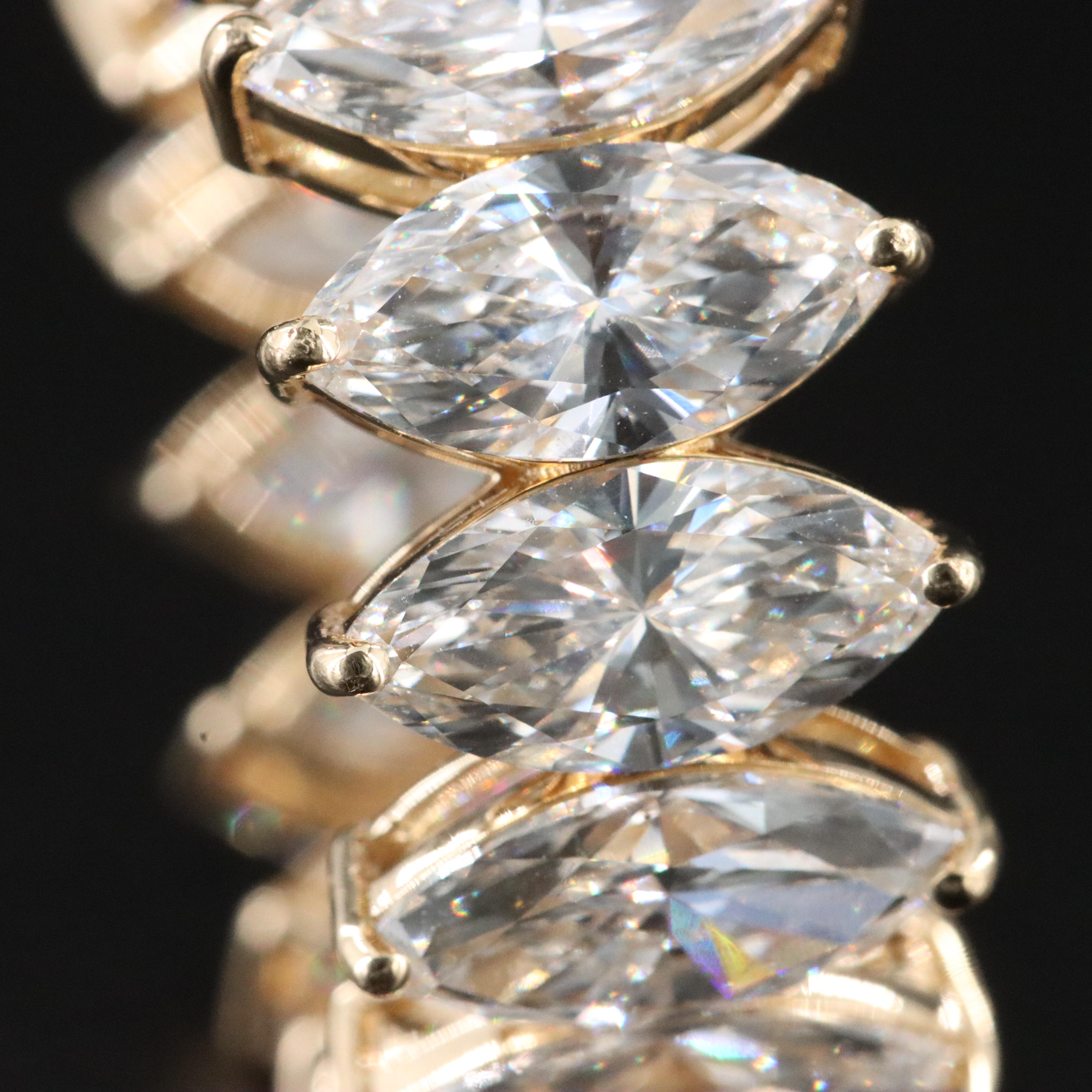 14K 9.49 CTW Lab Grown Diamond Eternity Band