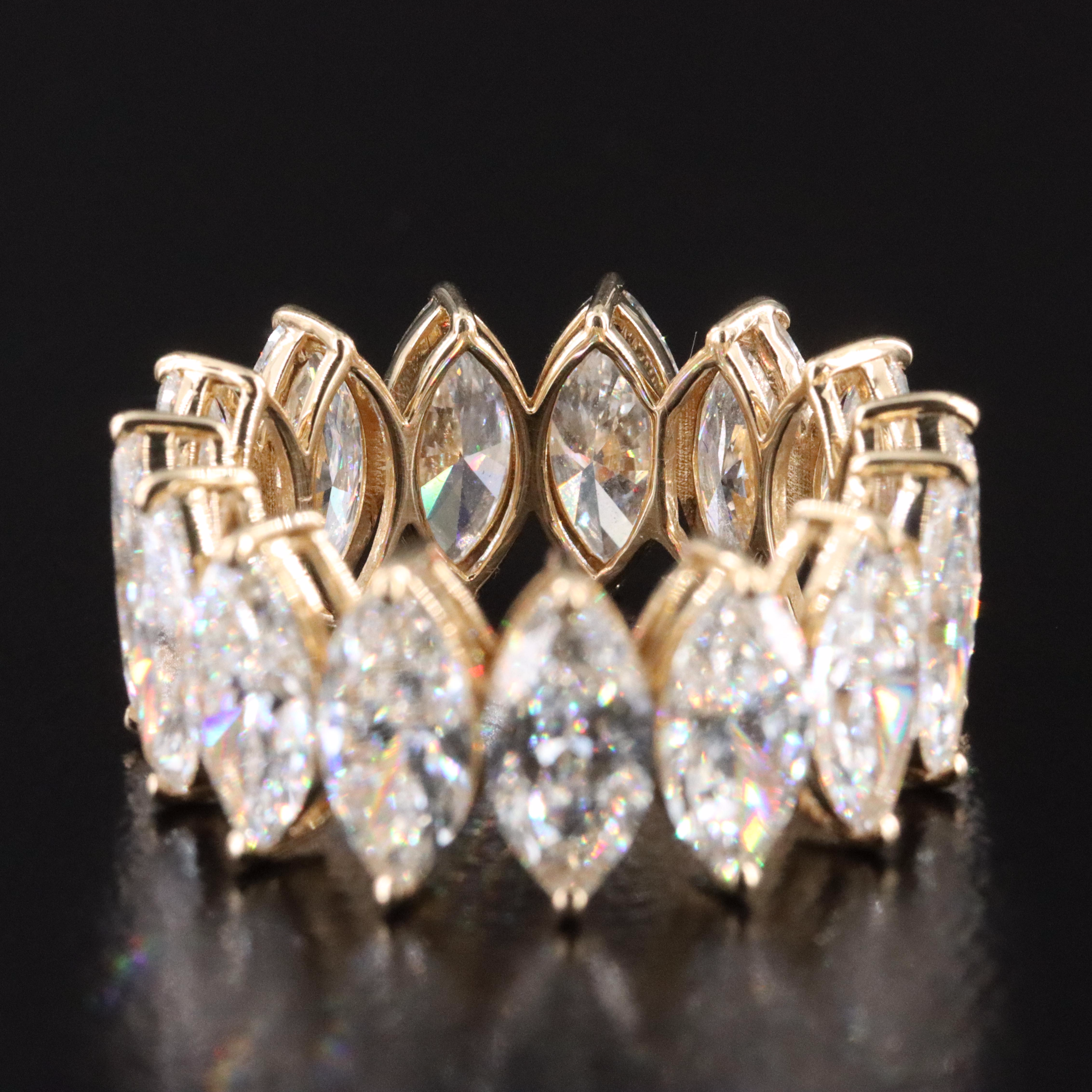 14K 9.49 CTW Lab Grown Diamond Eternity Band