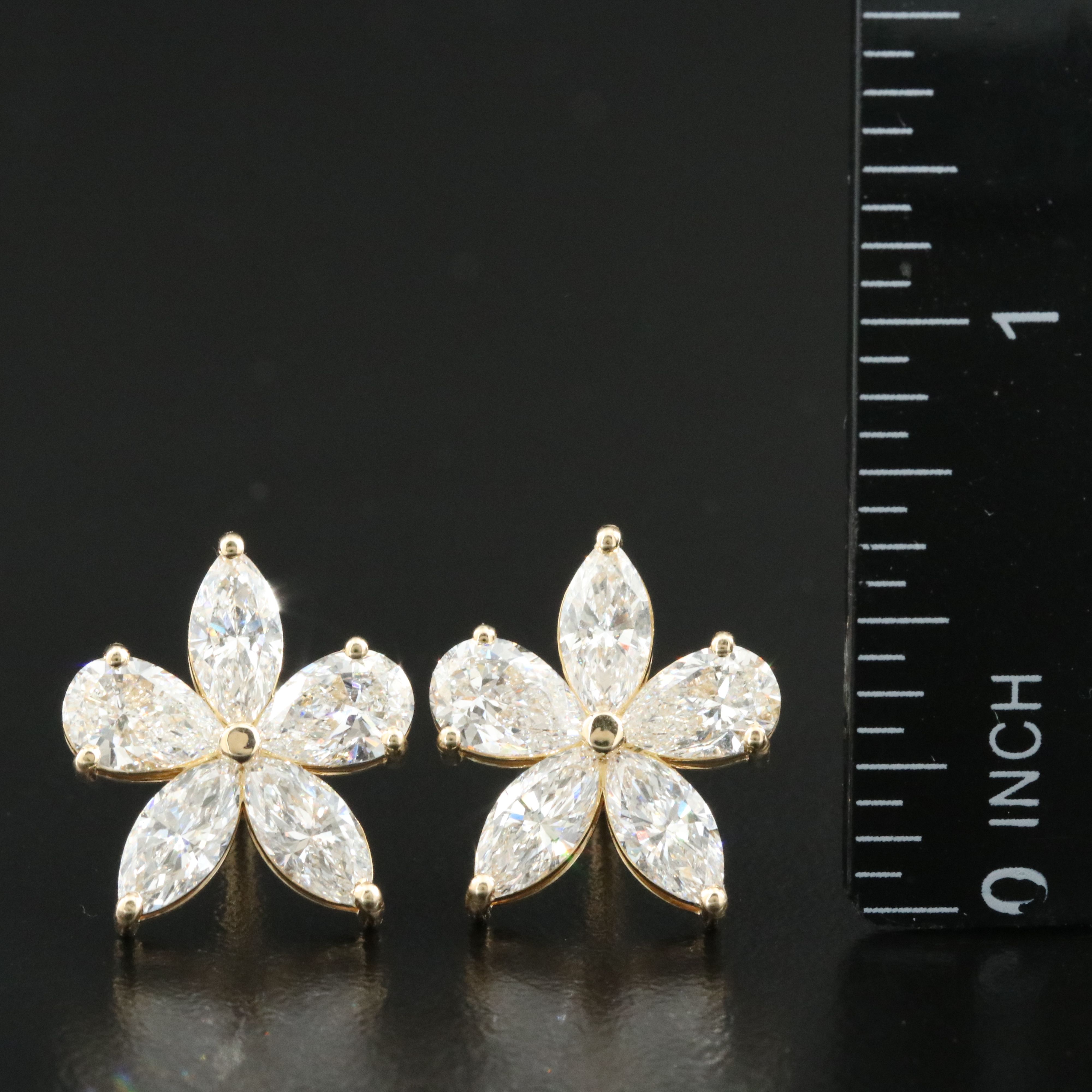 14K 5.10 CTW Lab Grown Diamond Earrings