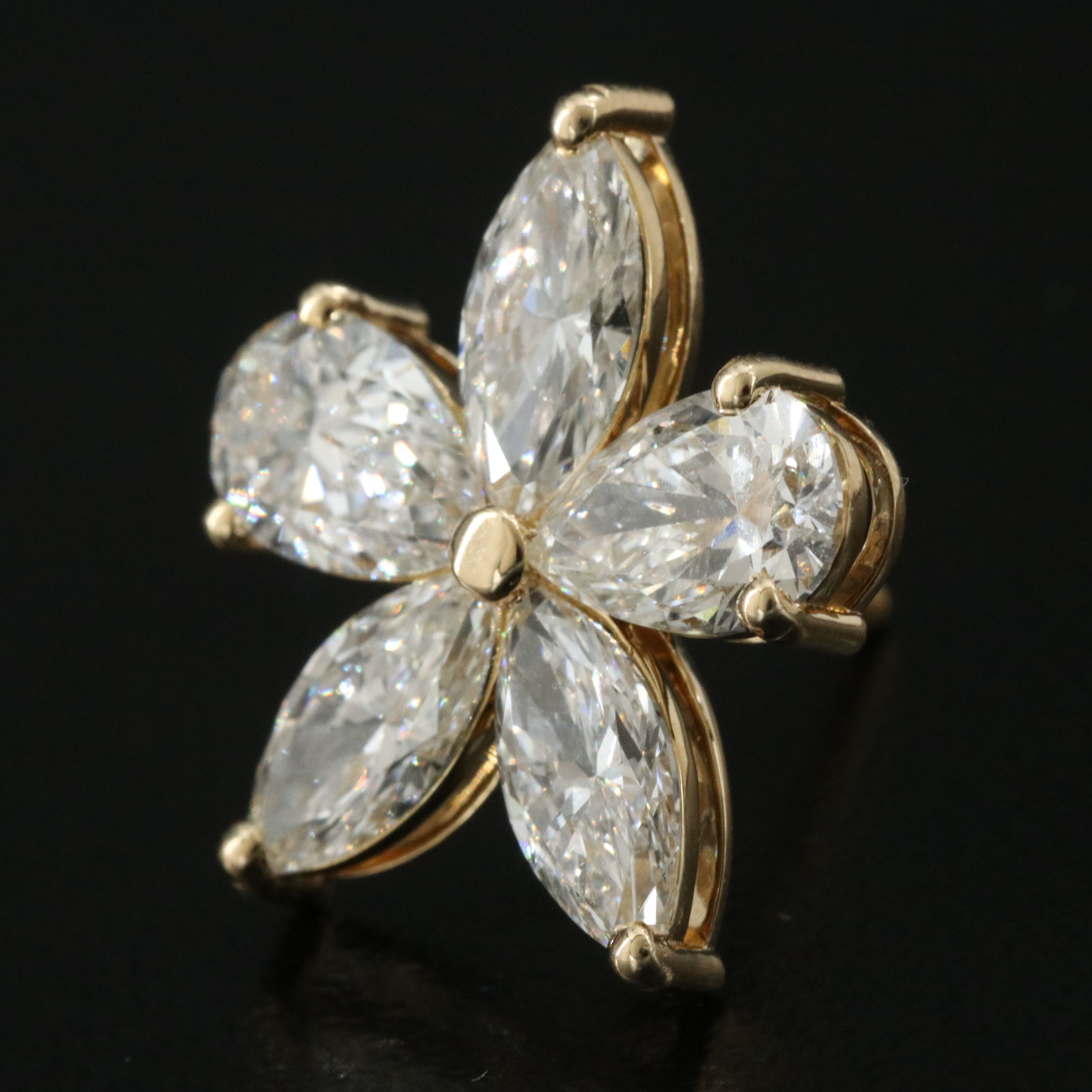 14K 5.10 CTW Lab Grown Diamond Earrings