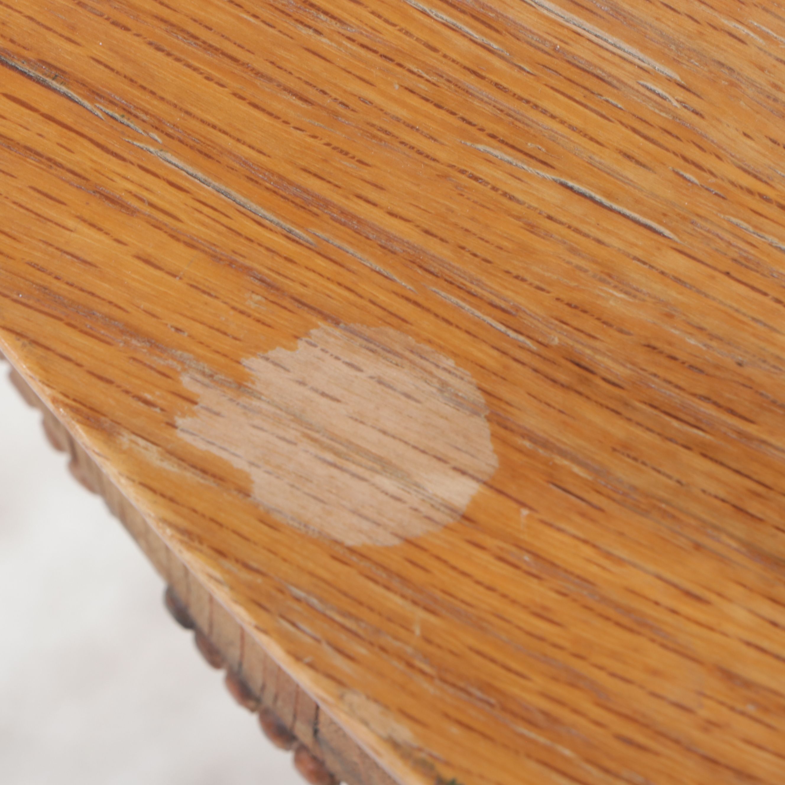 Empire Style Oak Center Table, 19th Century