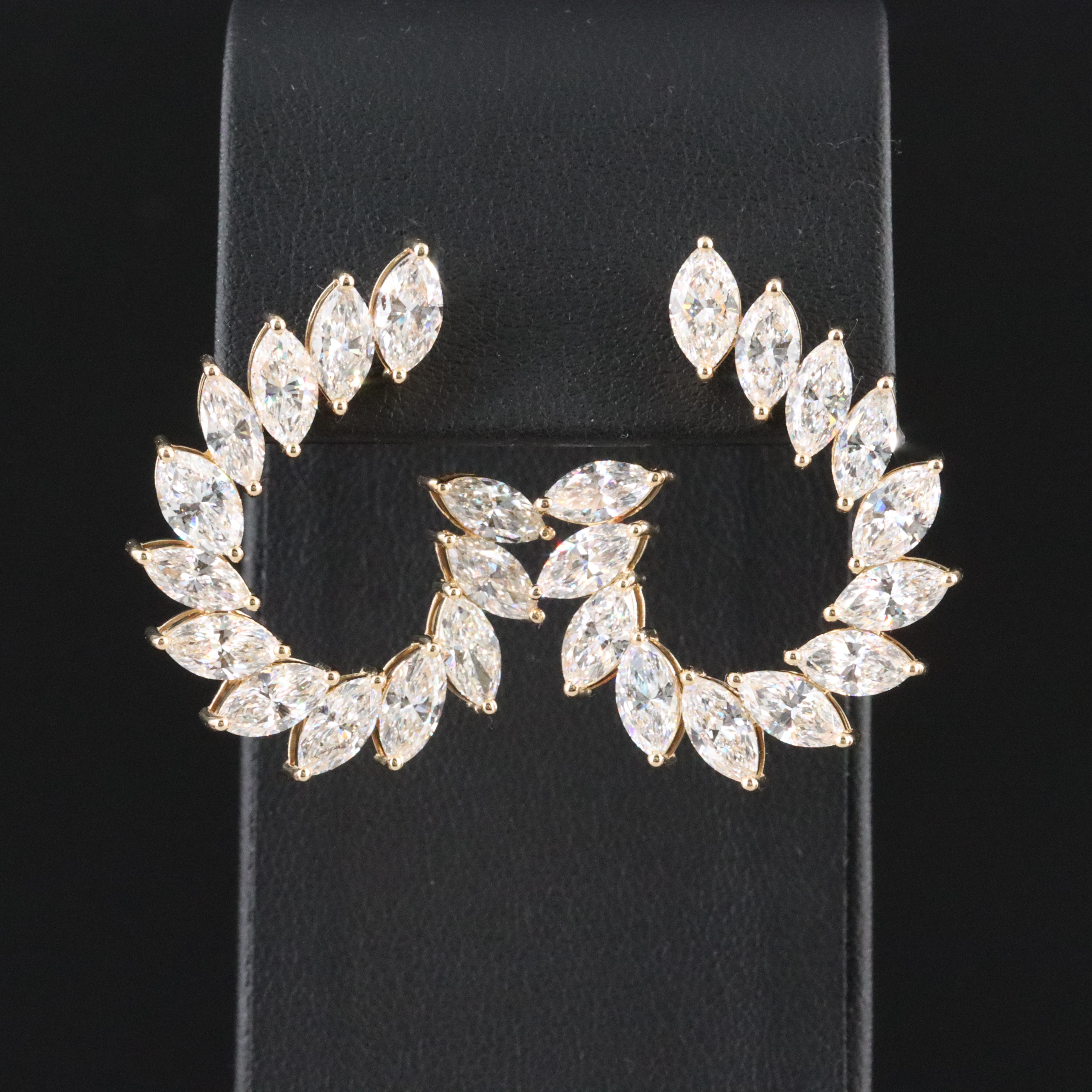 14K 10.88 CTW Lab Grown Diamond Earrings