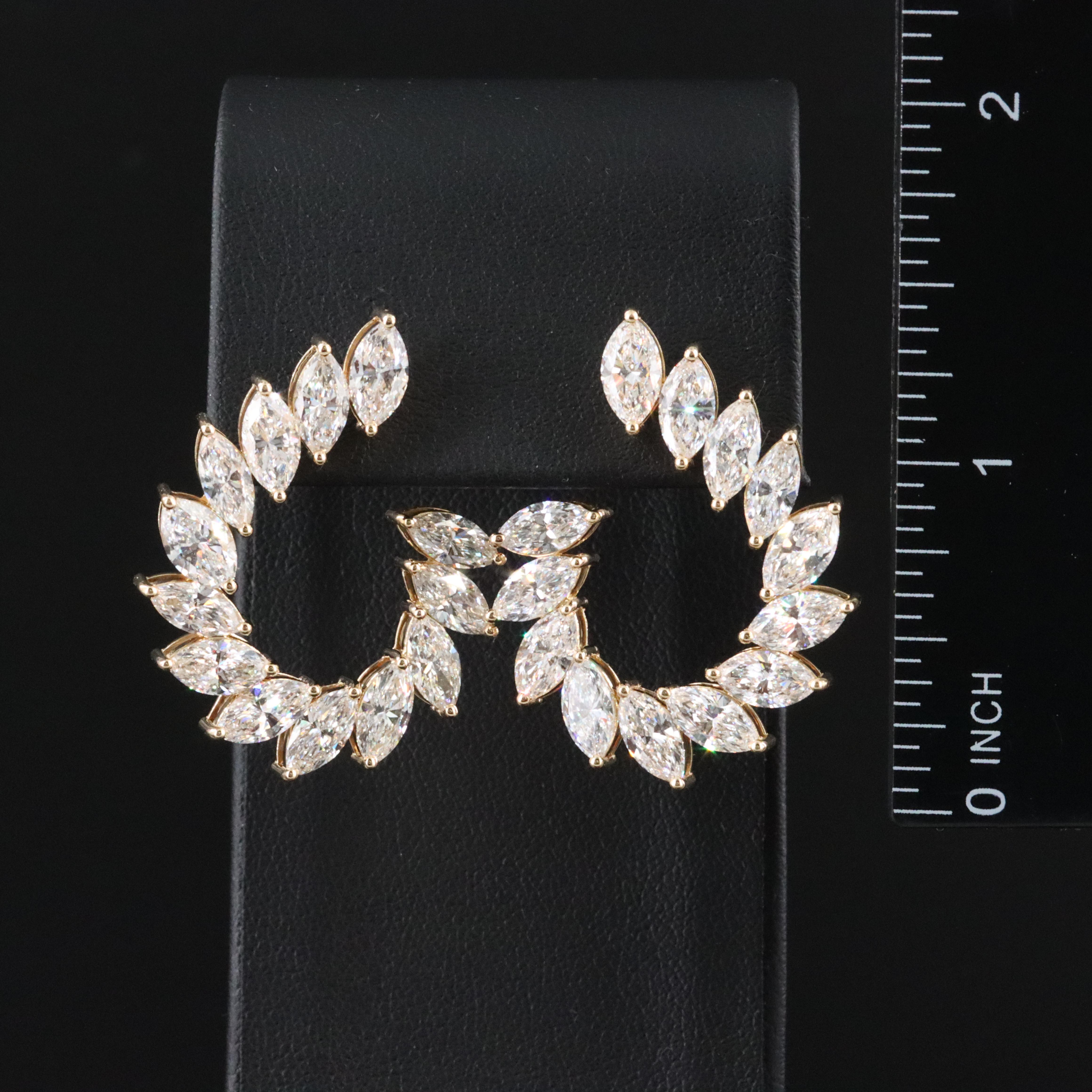 14K 10.88 CTW Lab Grown Diamond Earrings