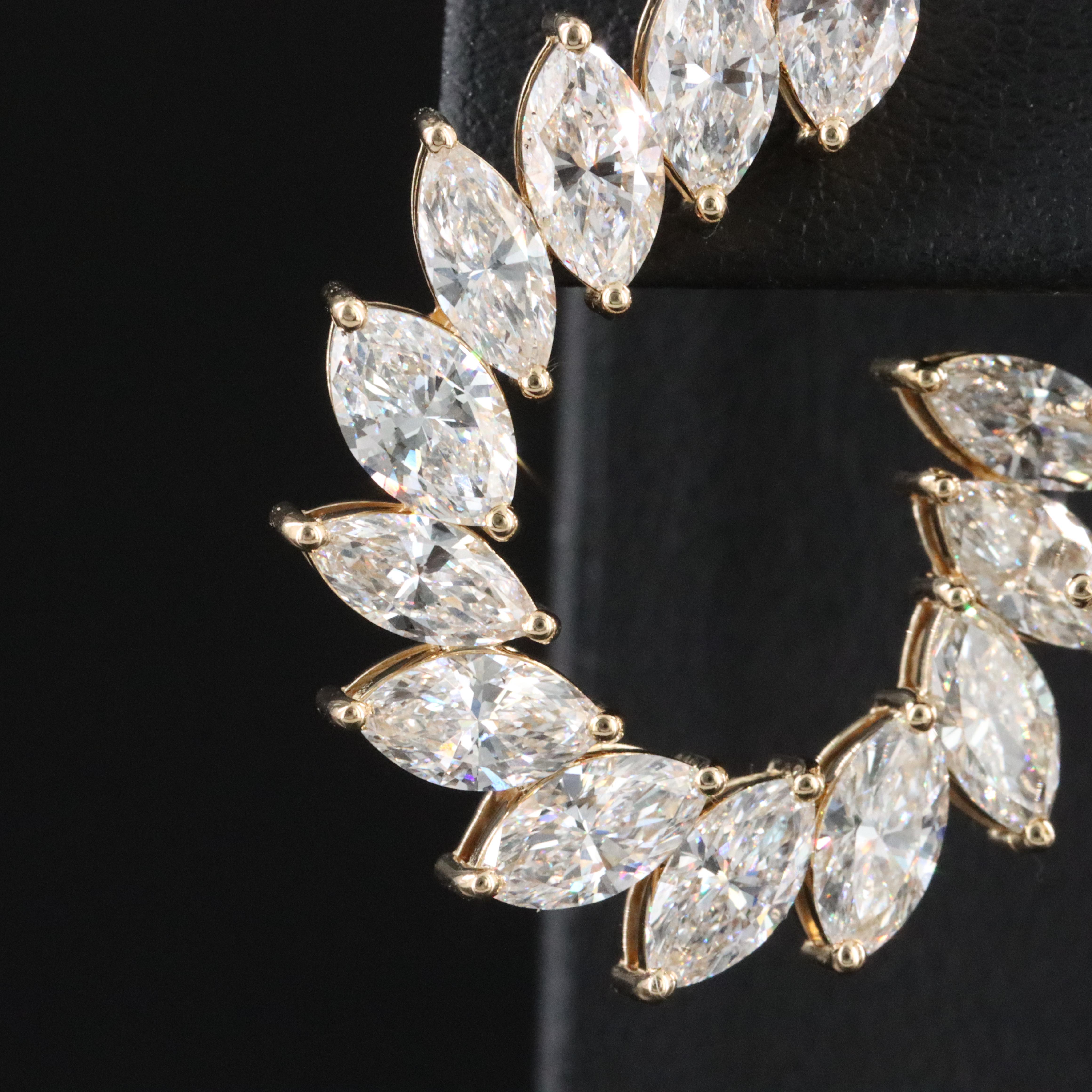 14K 10.88 CTW Lab Grown Diamond Earrings