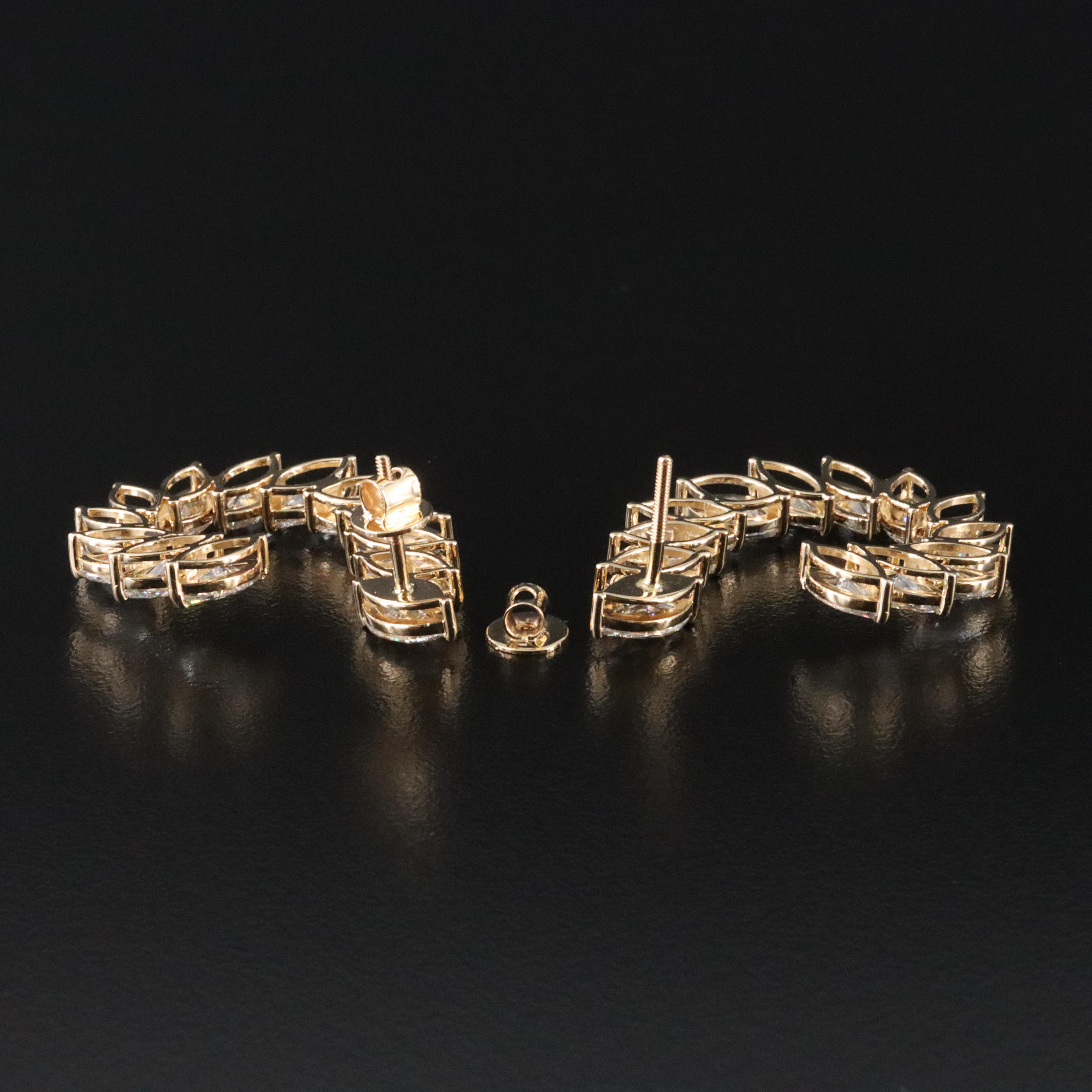 14K 10.88 CTW Lab Grown Diamond Earrings