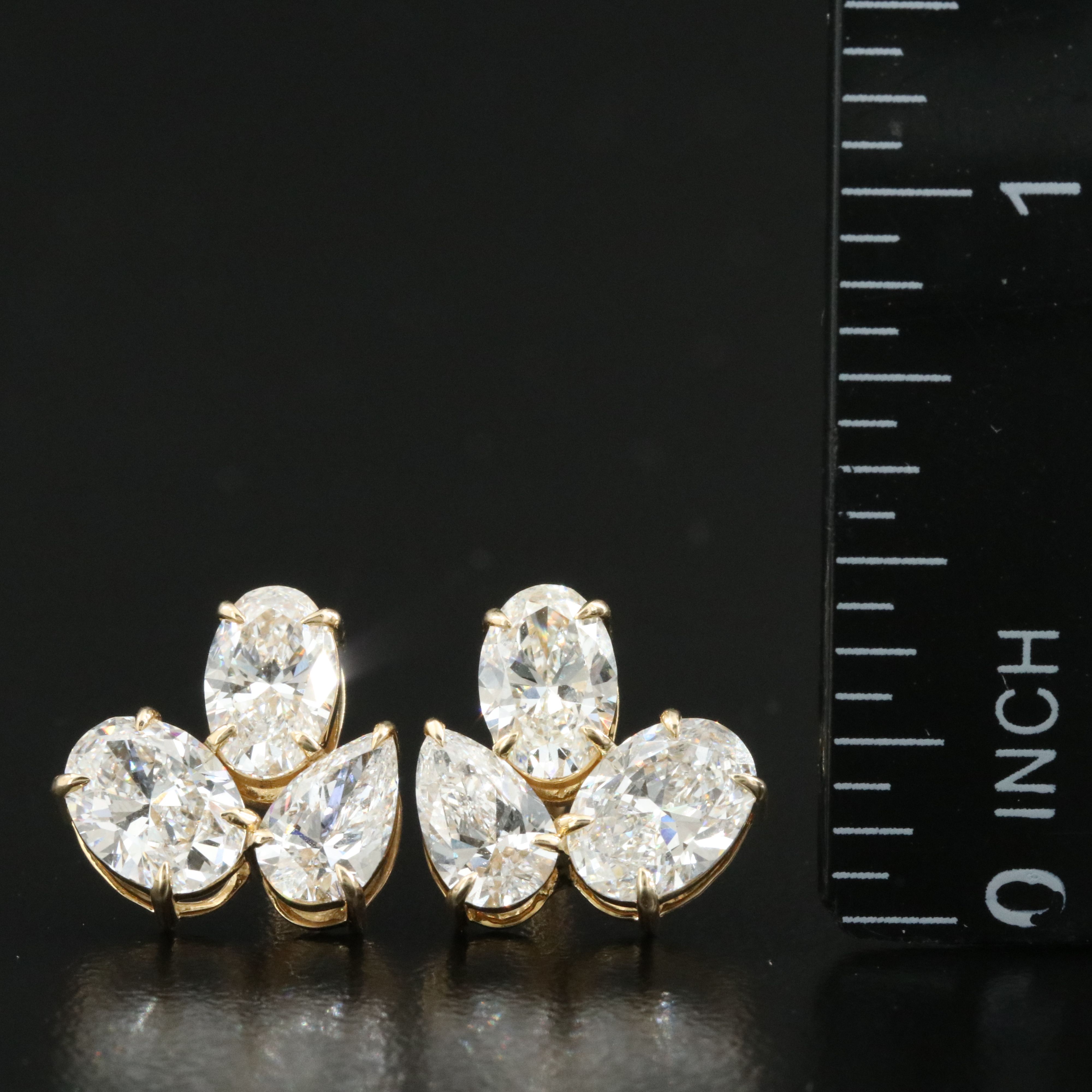 14K 3.78 CTW Lab Grown Diamond Earrings