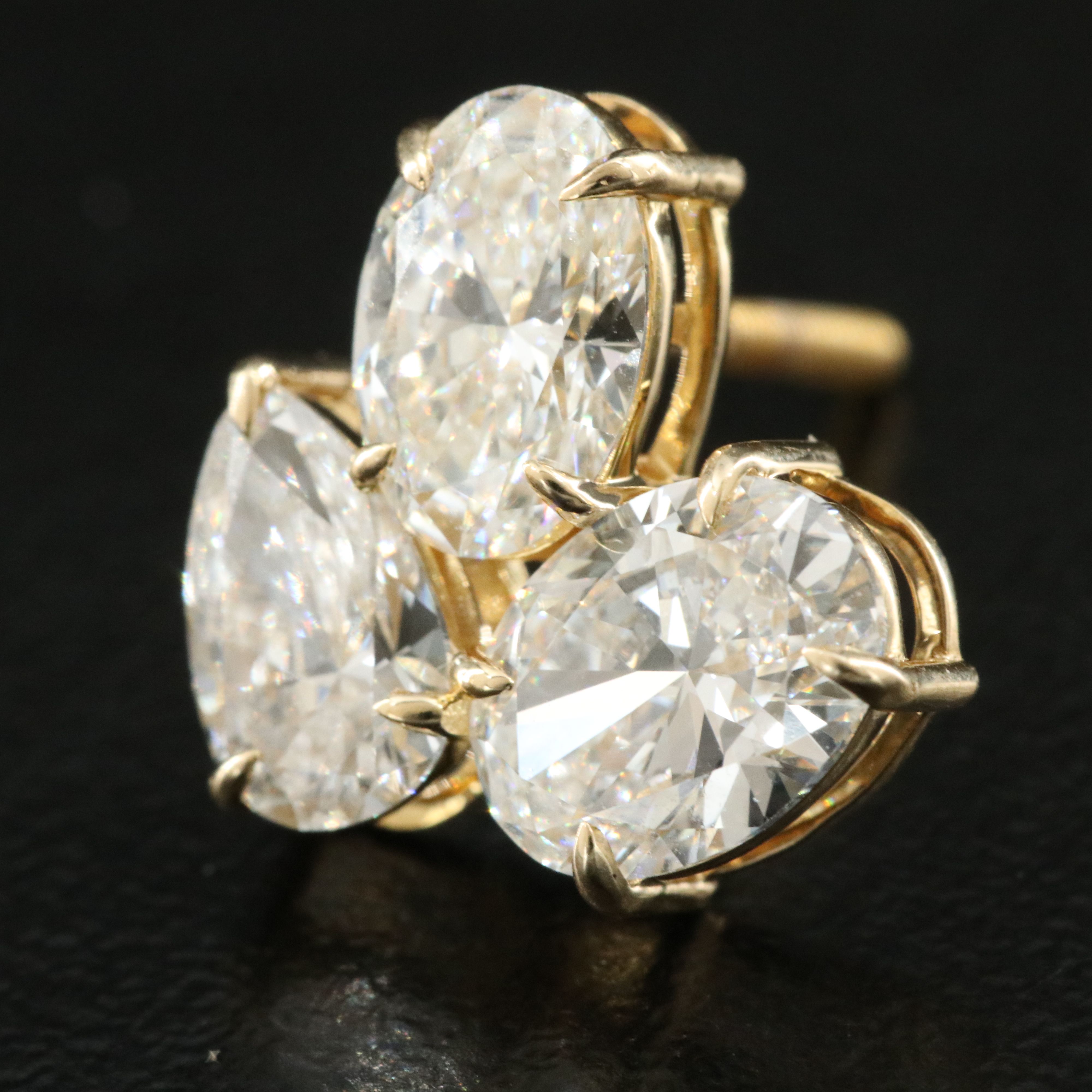 14K 3.78 CTW Lab Grown Diamond Earrings