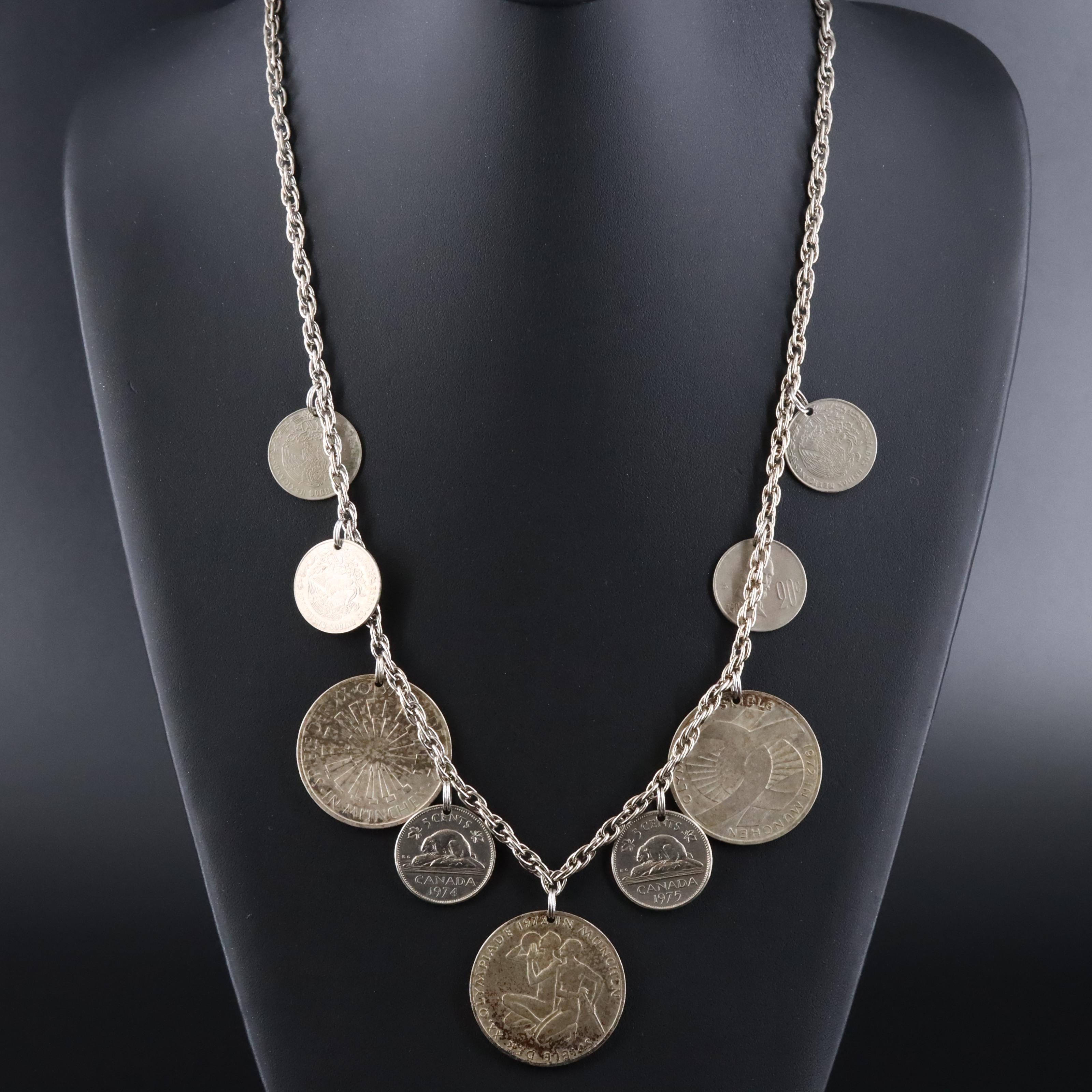 Coin Charm Necklace
