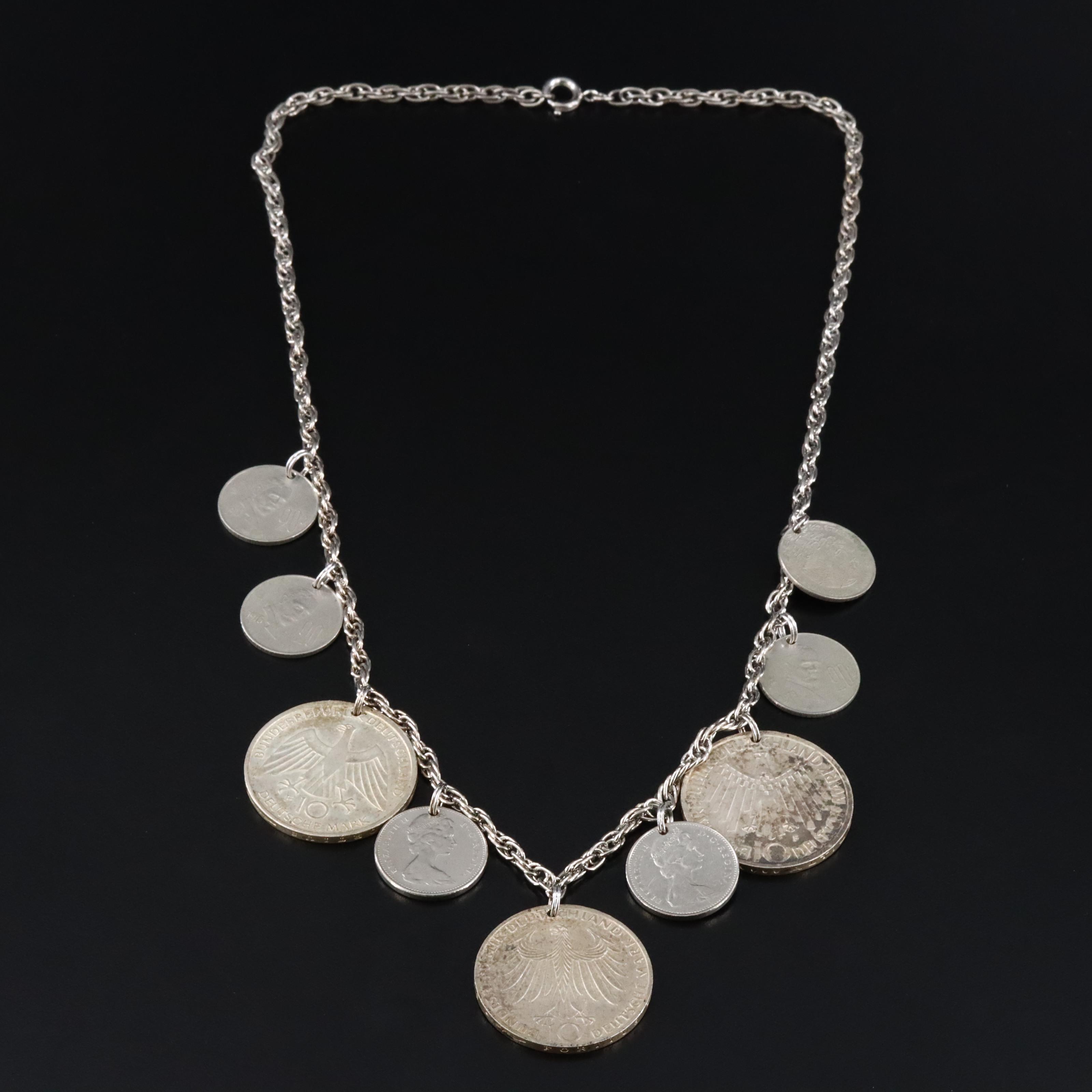Coin Charm Necklace
