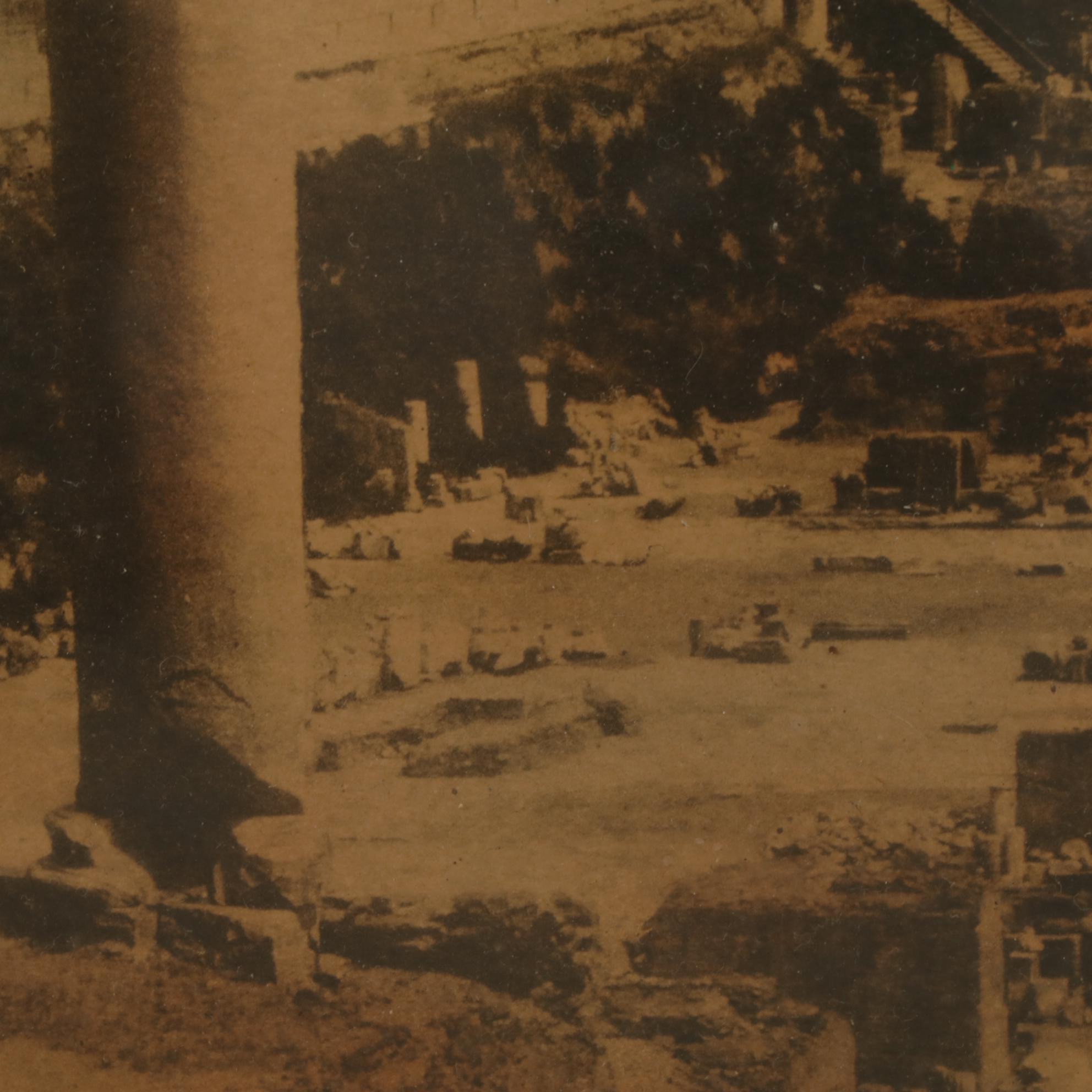 Hand Colored Photogravure of The Roman Forum on the Italian Grand Tour