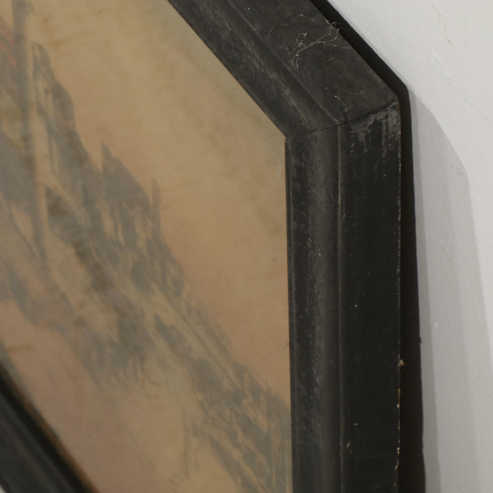 Hand Colored Photogravure of The Roman Forum on the Italian Grand Tour