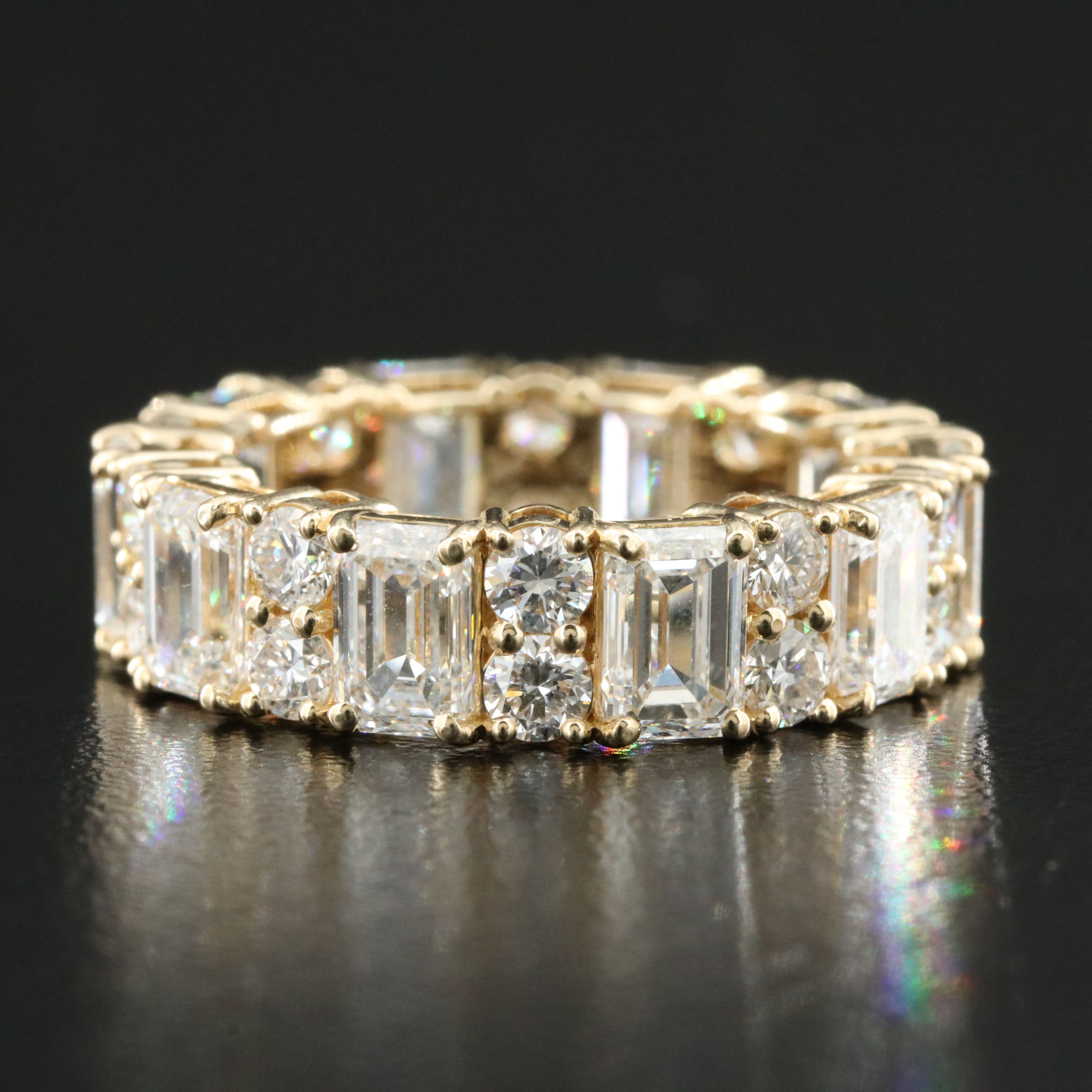 14K 7.93 CTW Lab Grown Diamond Eternity Band
