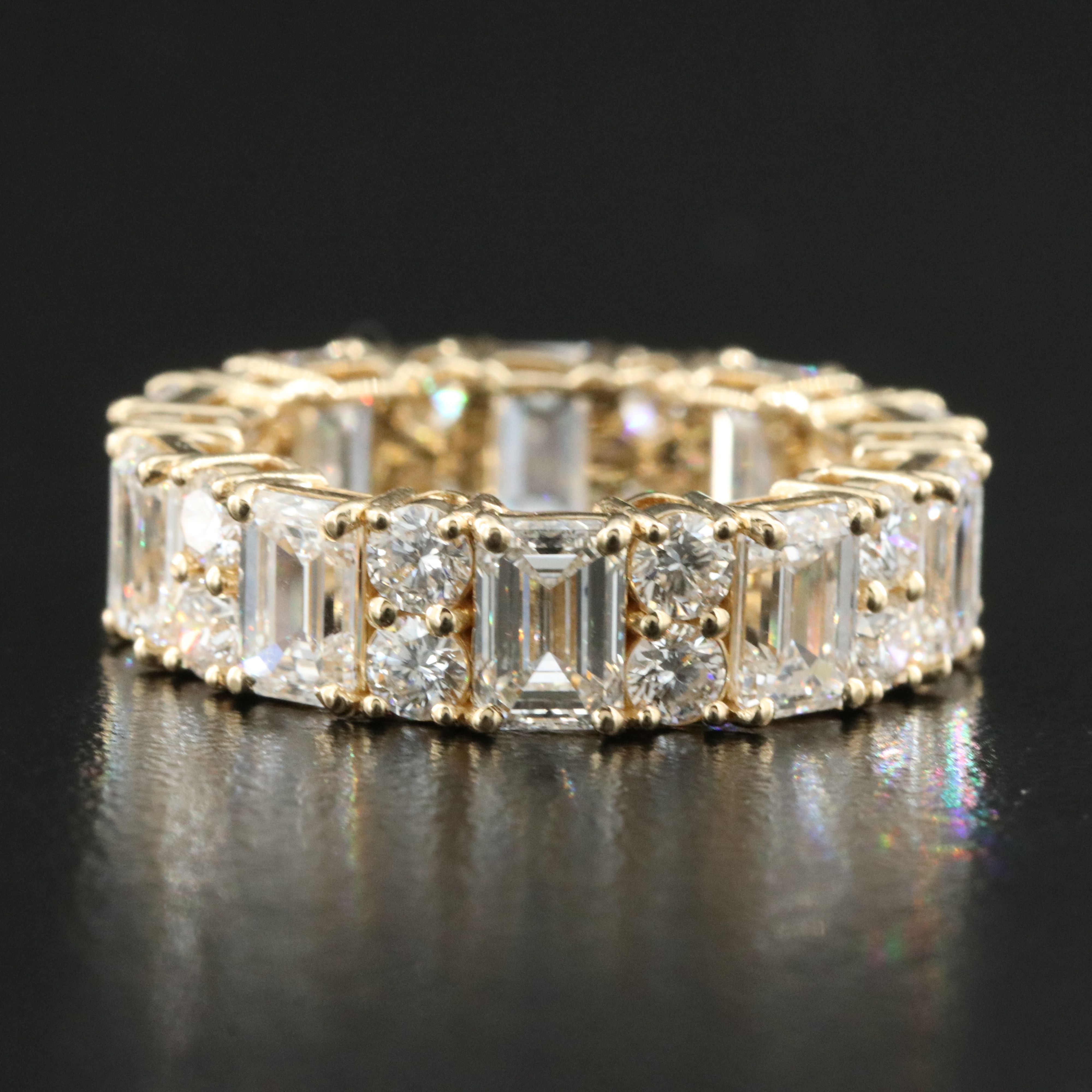 14K 7.93 CTW Lab Grown Diamond Eternity Band