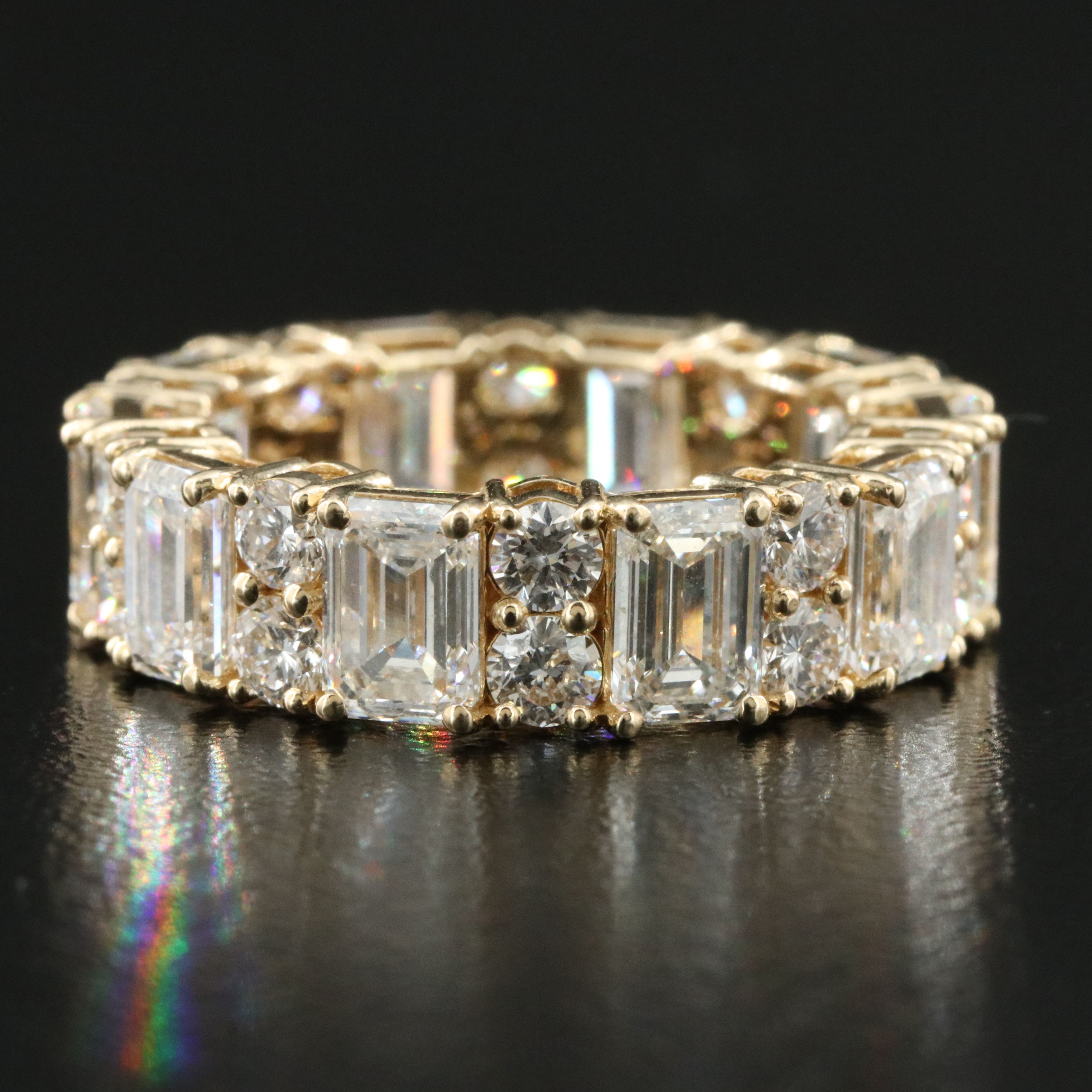 14K 7.93 CTW Lab Grown Diamond Eternity Band