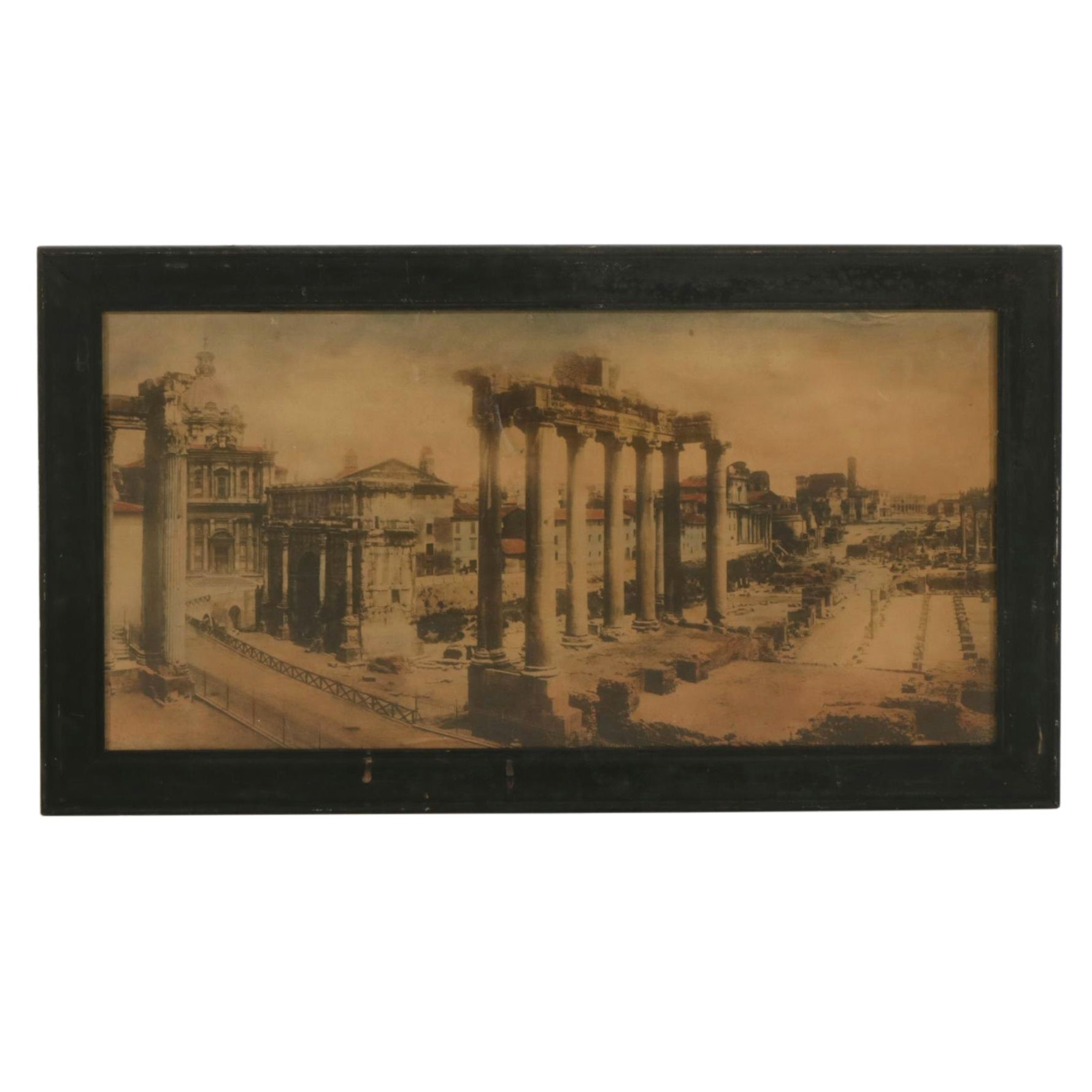 Hand Colored Photogravure of The Roman Forum on the Italian Grand Tour
