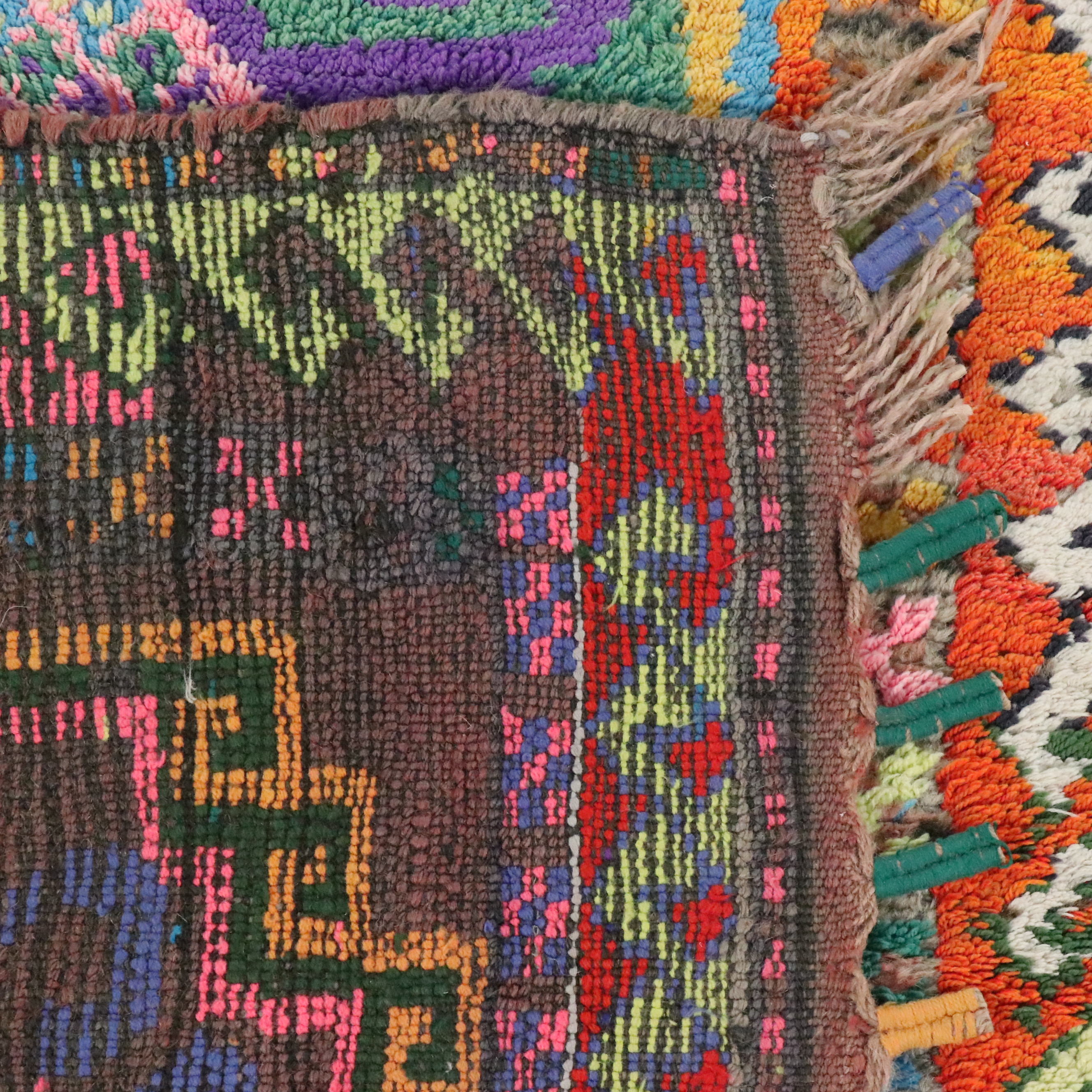 2'7 x 10'8 Hand-Knotted Moroccan Berber Carpet Runner