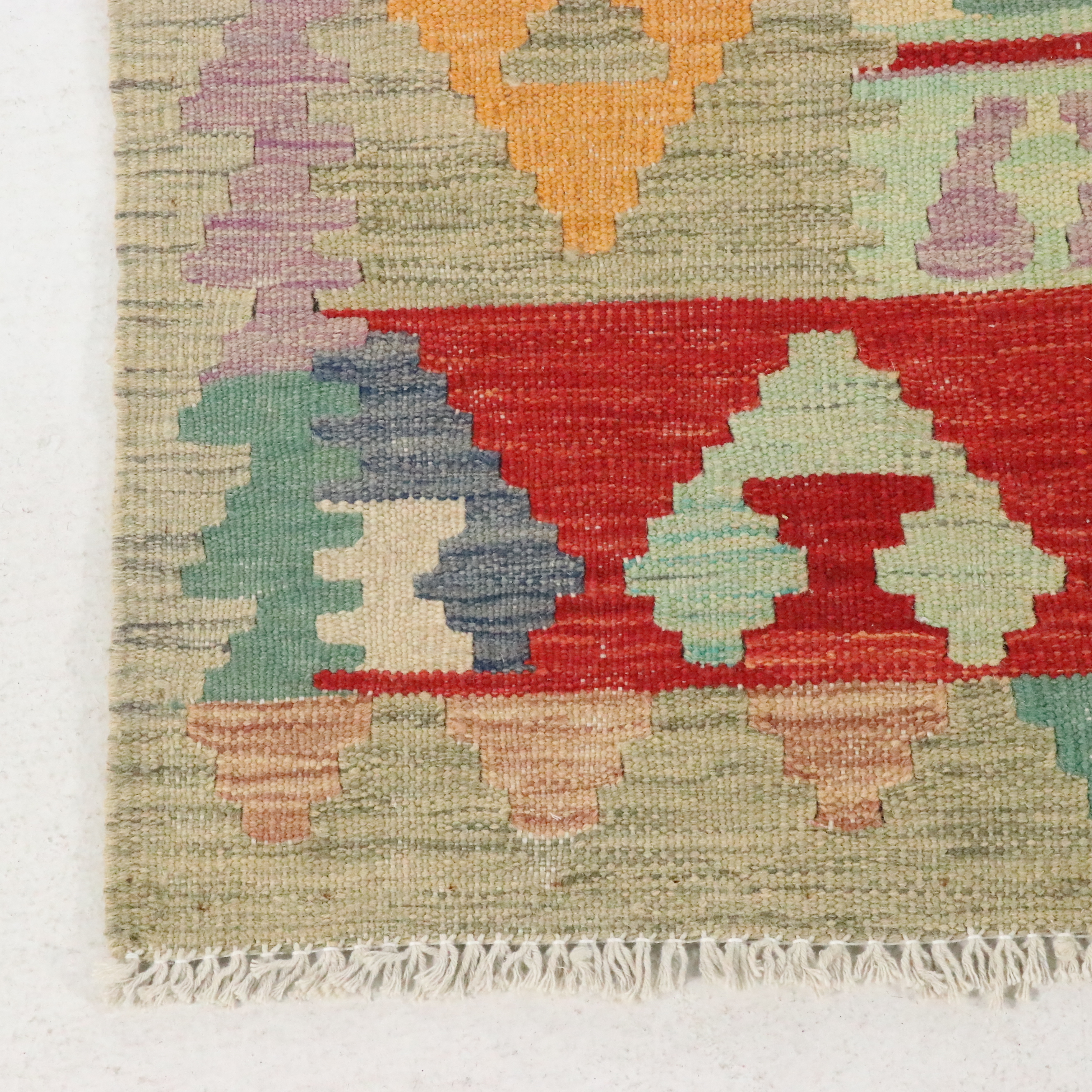 6'8 x 9'10 Handwoven Pakistani Kilim Area Rug