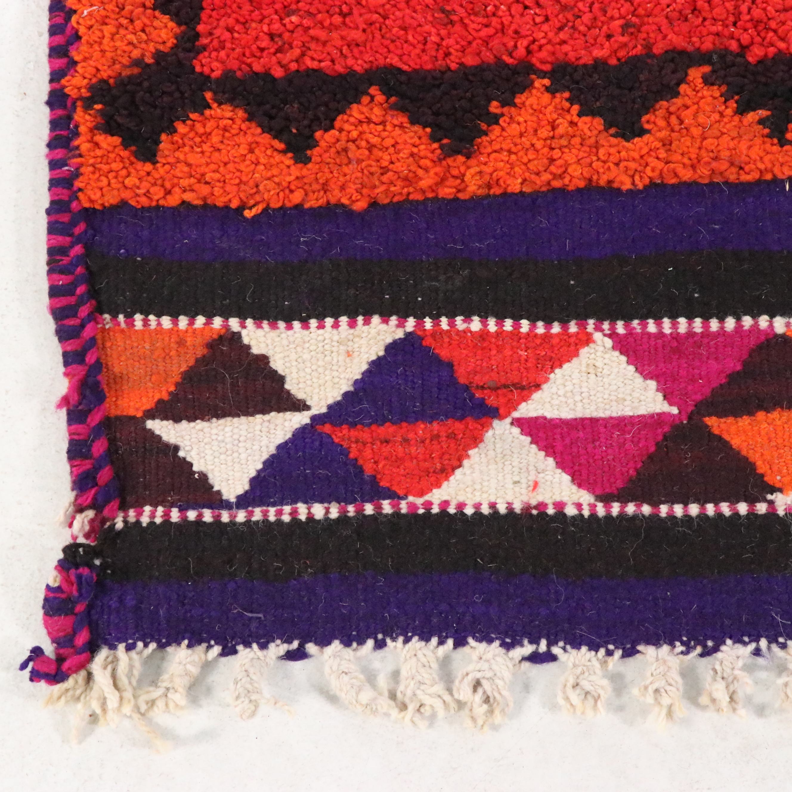 3'7 x 11'6 Hand-Knotted Moroccan Berber Long Rug