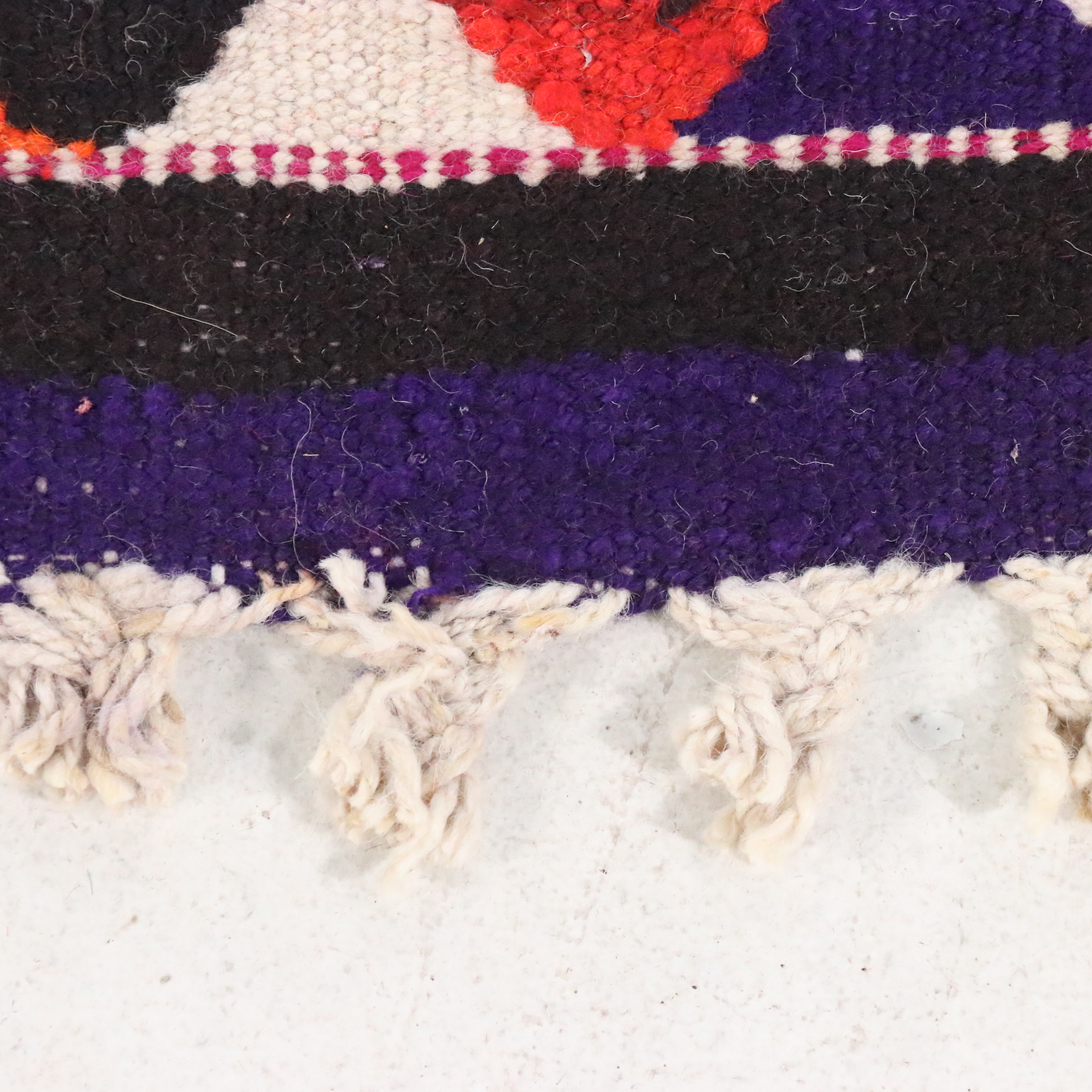 3'7 x 11'6 Hand-Knotted Moroccan Berber Long Rug